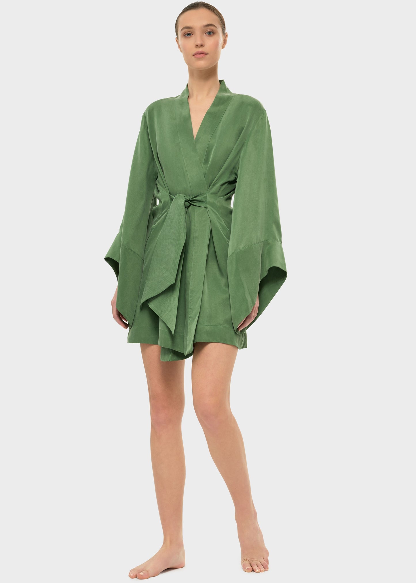 Moss Amara Mini Kimono Robe