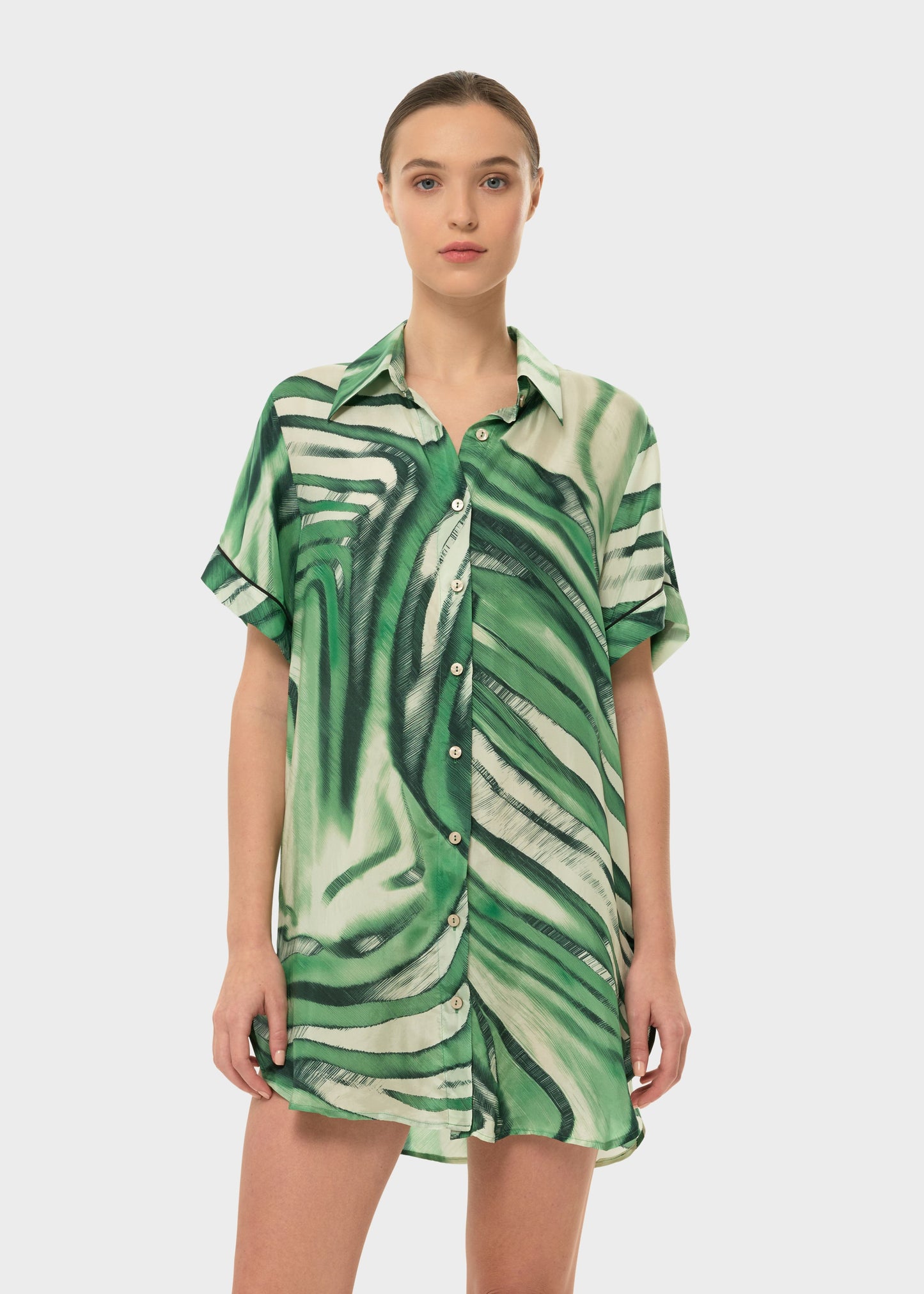 Rocco AquaFlora Logan Button Down Shirt-niLuu
