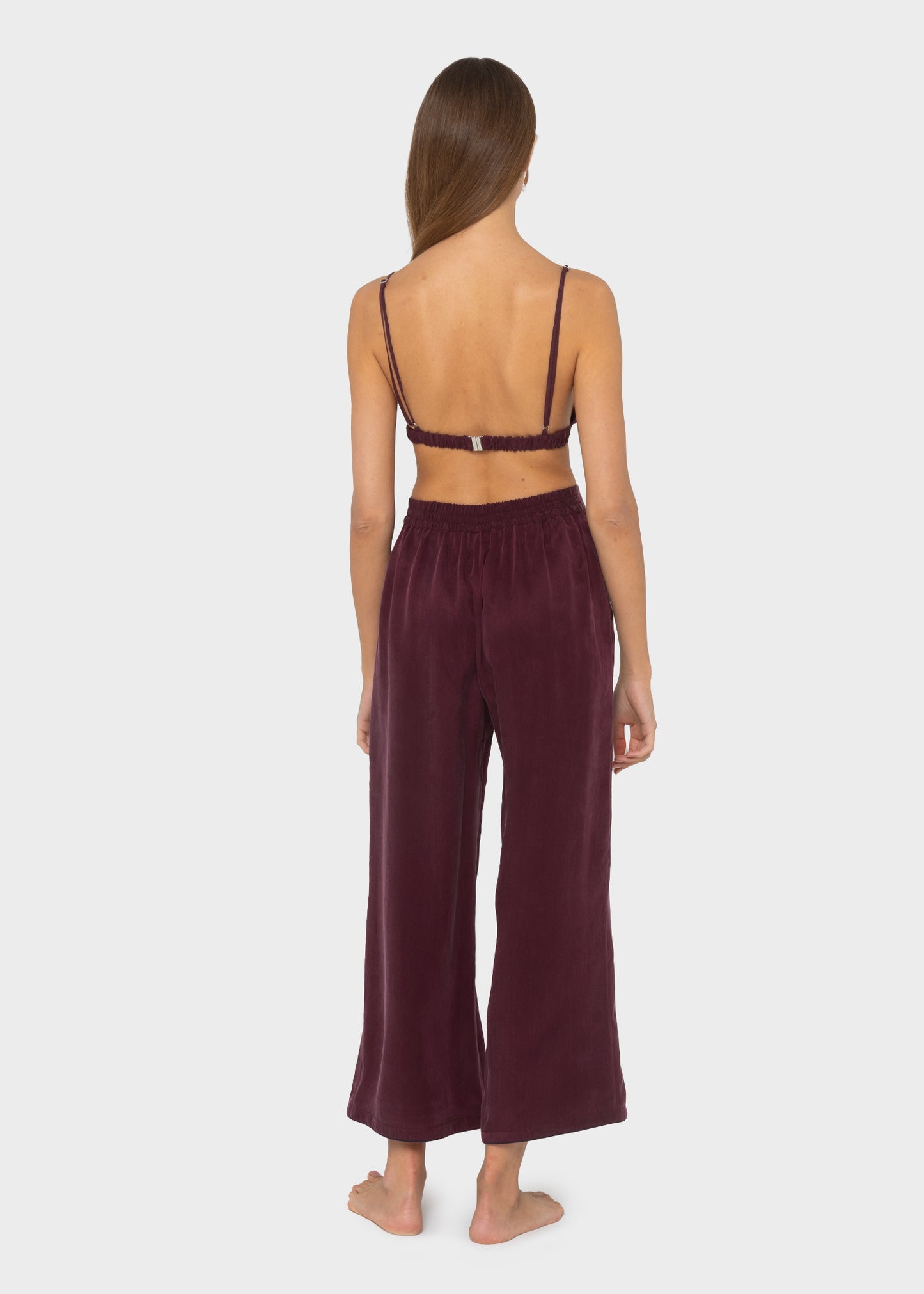 Merlot Grace Cropped Trousers-niLuu