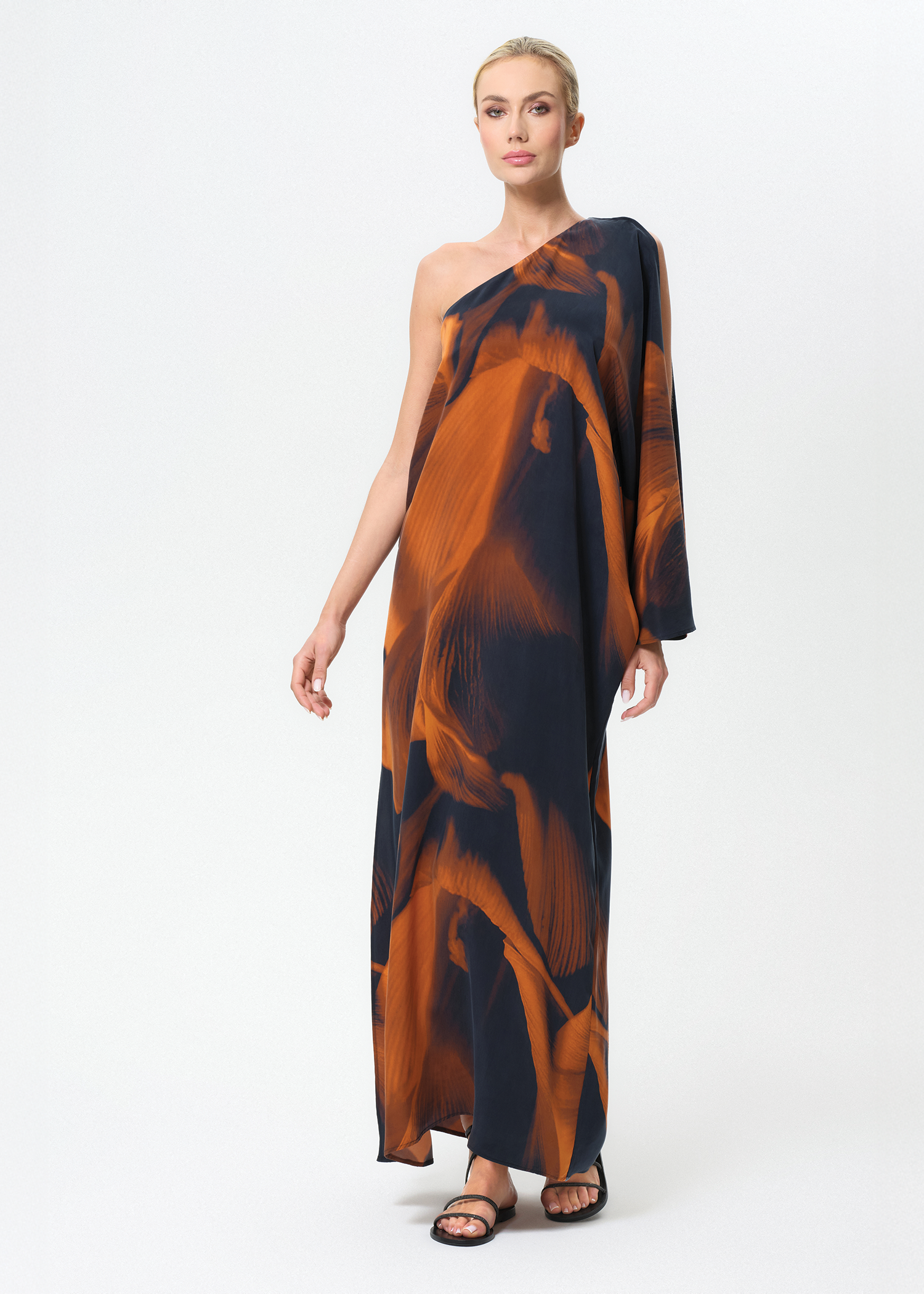 one shoulder orange maxi dress Criselda One Shoulder Orange Maxi Dress by Showpo