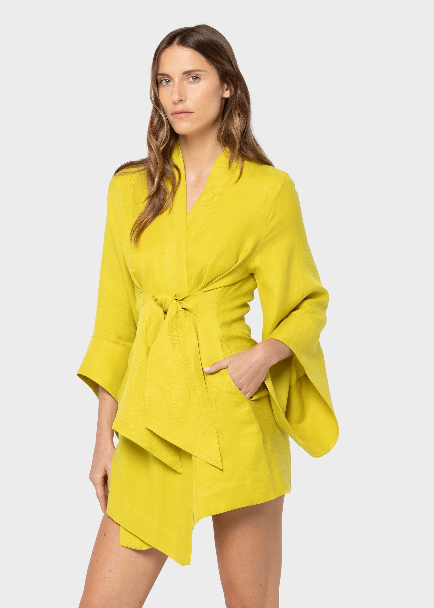 Citron Amara Mini Kimono Robe-niLuu