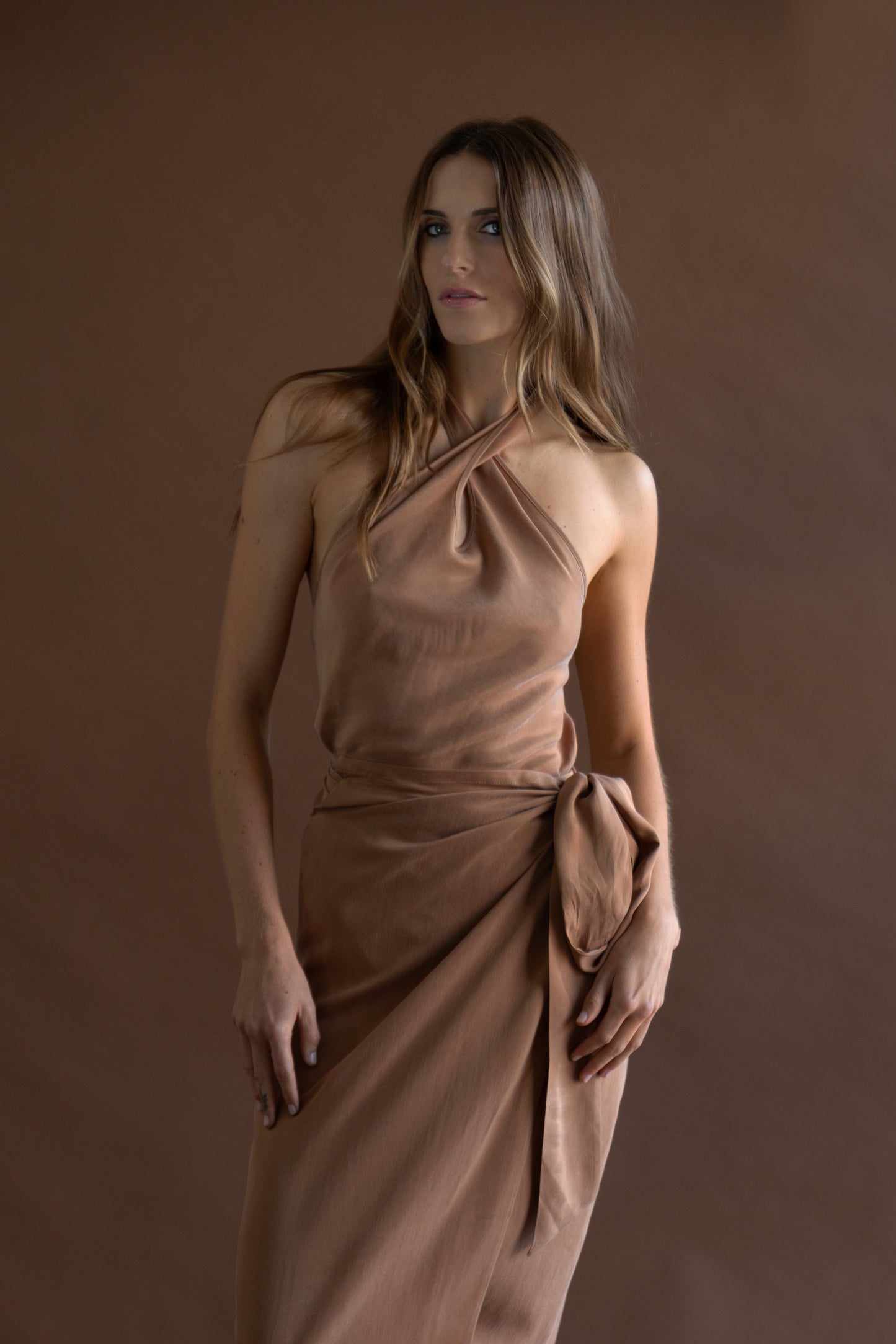 Mocha Serengeti Halter Top