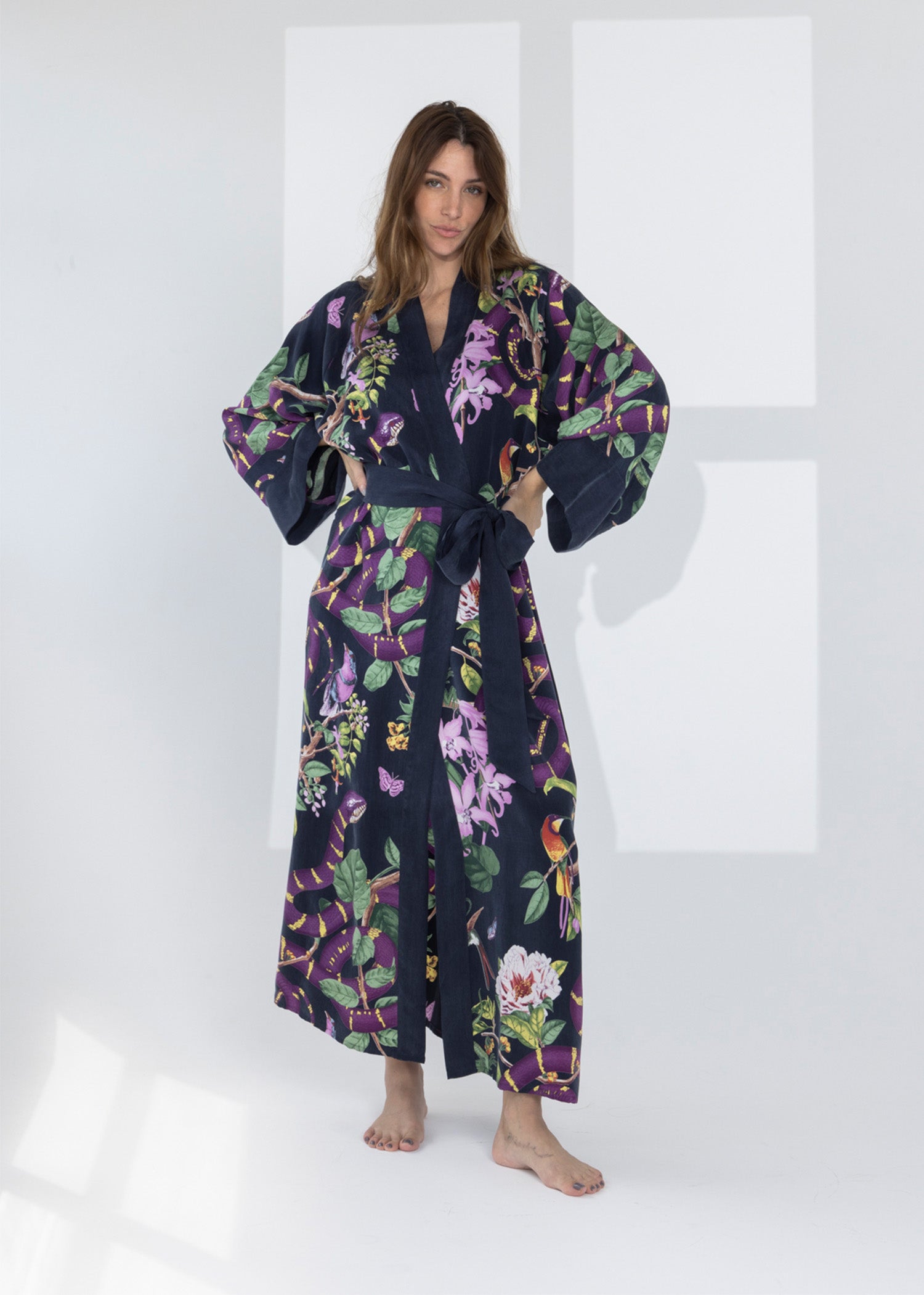 Niluu Men's Bowie Kimono Robe