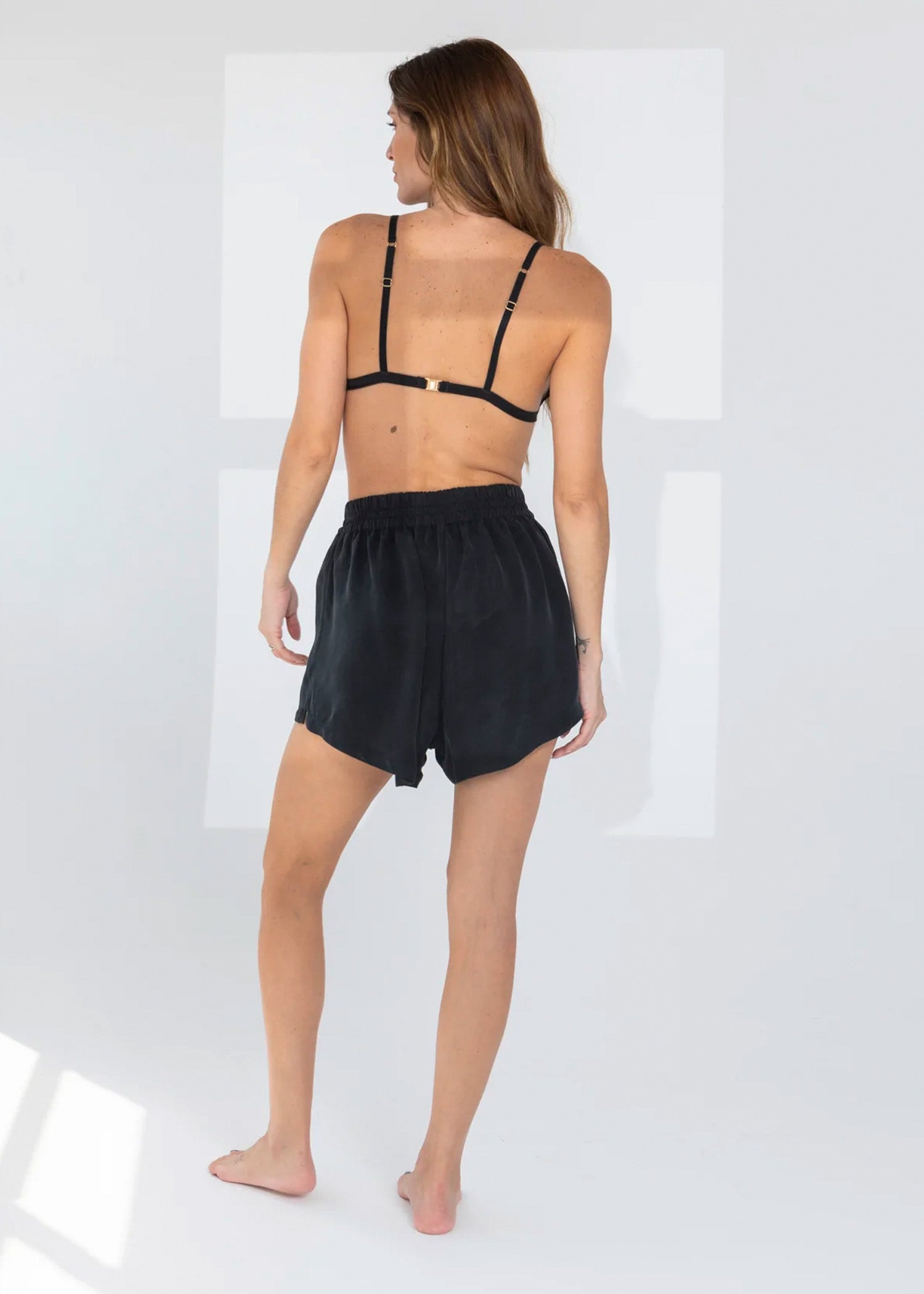 Noir Harper Teddy Shorts-niLuu