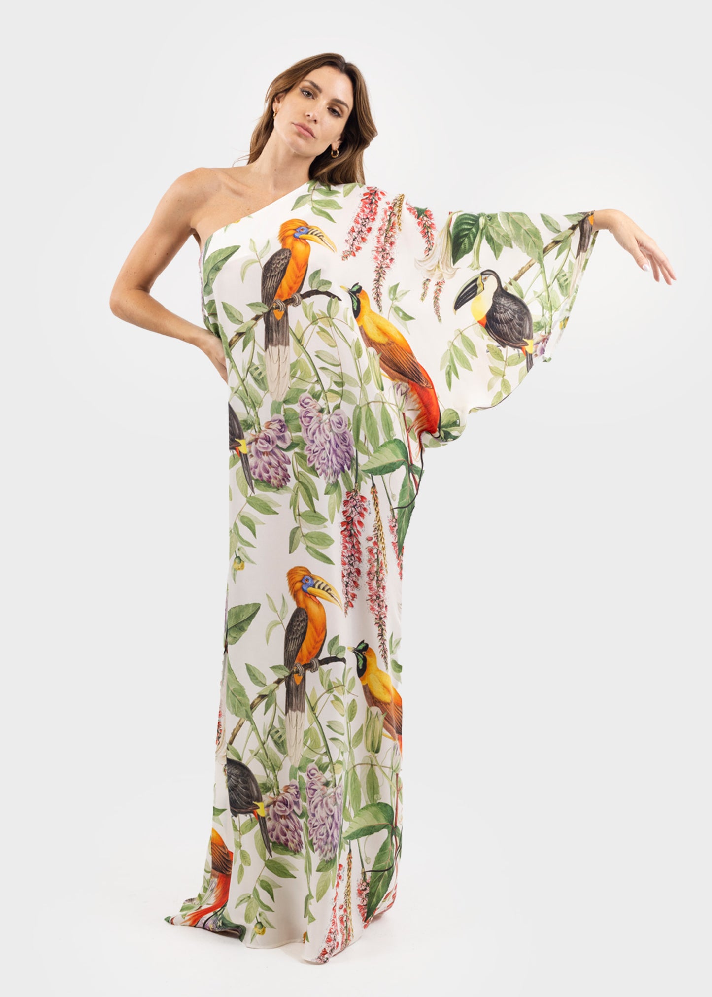 Queen Hera One Shoulder Maxi Dress-niLuu