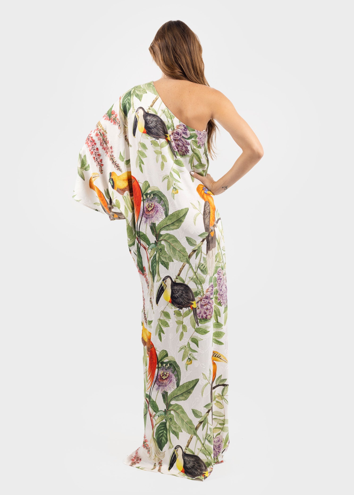 Queen Hera One Shoulder Maxi Dress-niLuu