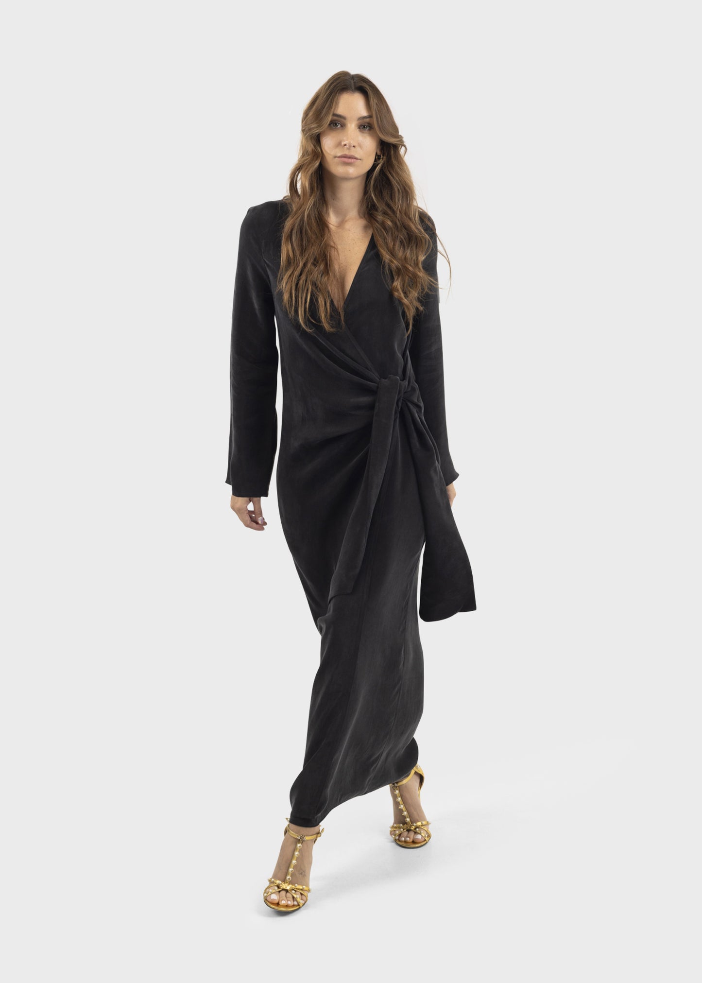 Noir Hera Wrap Dress-niLuu