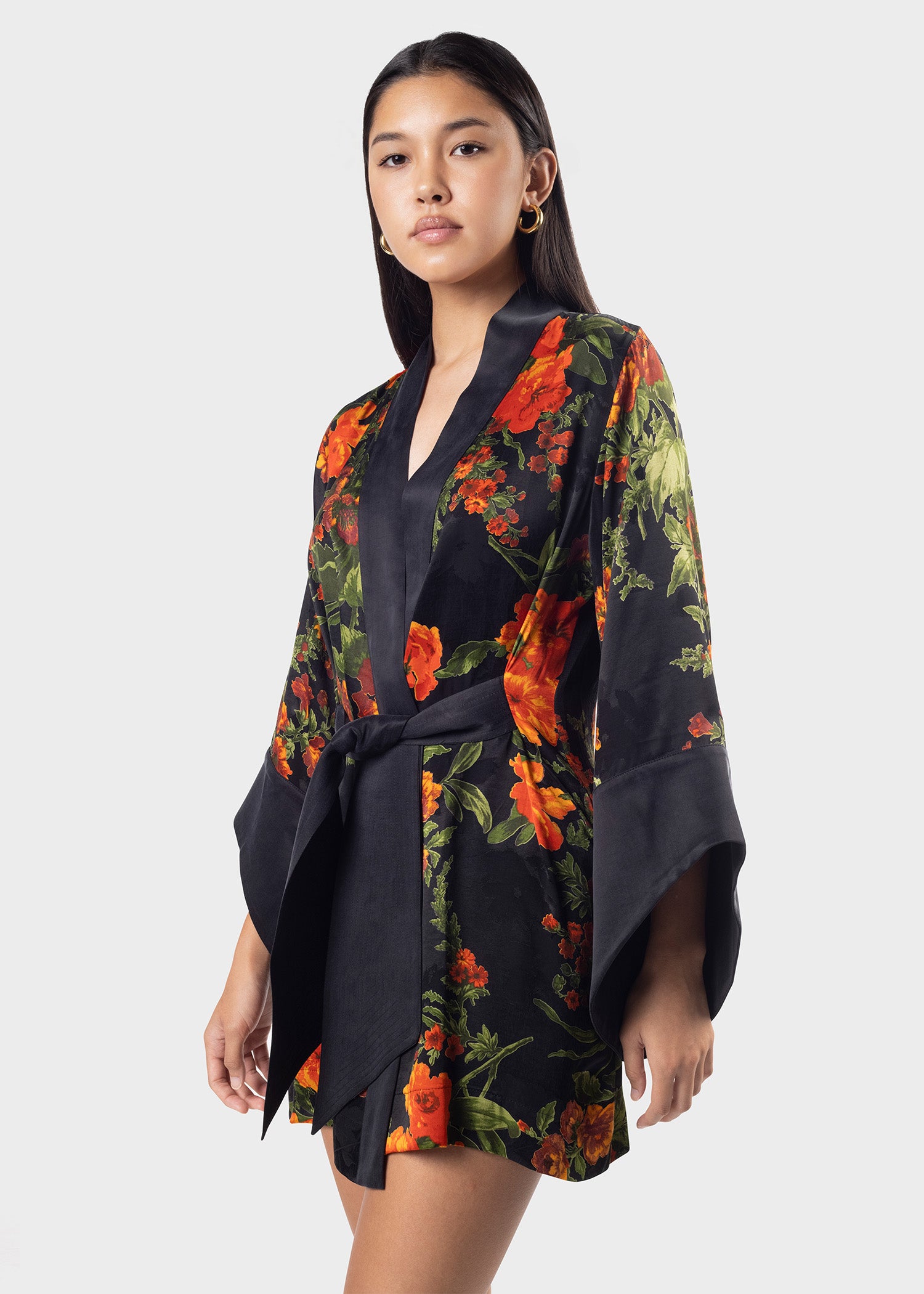 Onlnova Life Vis 3/4 Zula Kimono AOP Cs, kiwi, M Onlnova Life Vis 3/4 Zula Kimono AOP Cs, kiwi, M