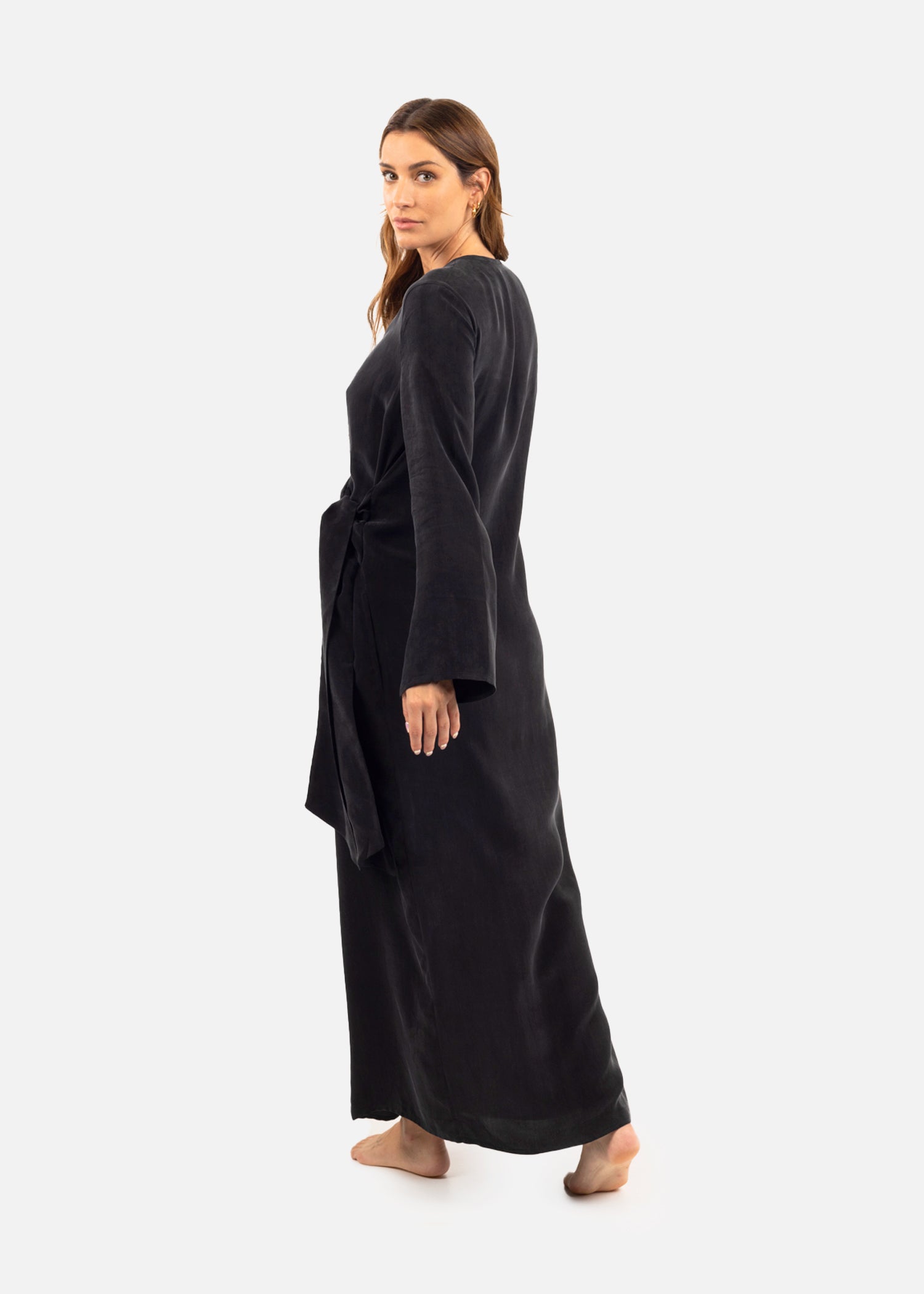 Noir Hera Wrap Dress-niLuu