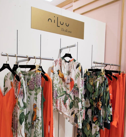A wardrobe of niluu’s luxurious collection.