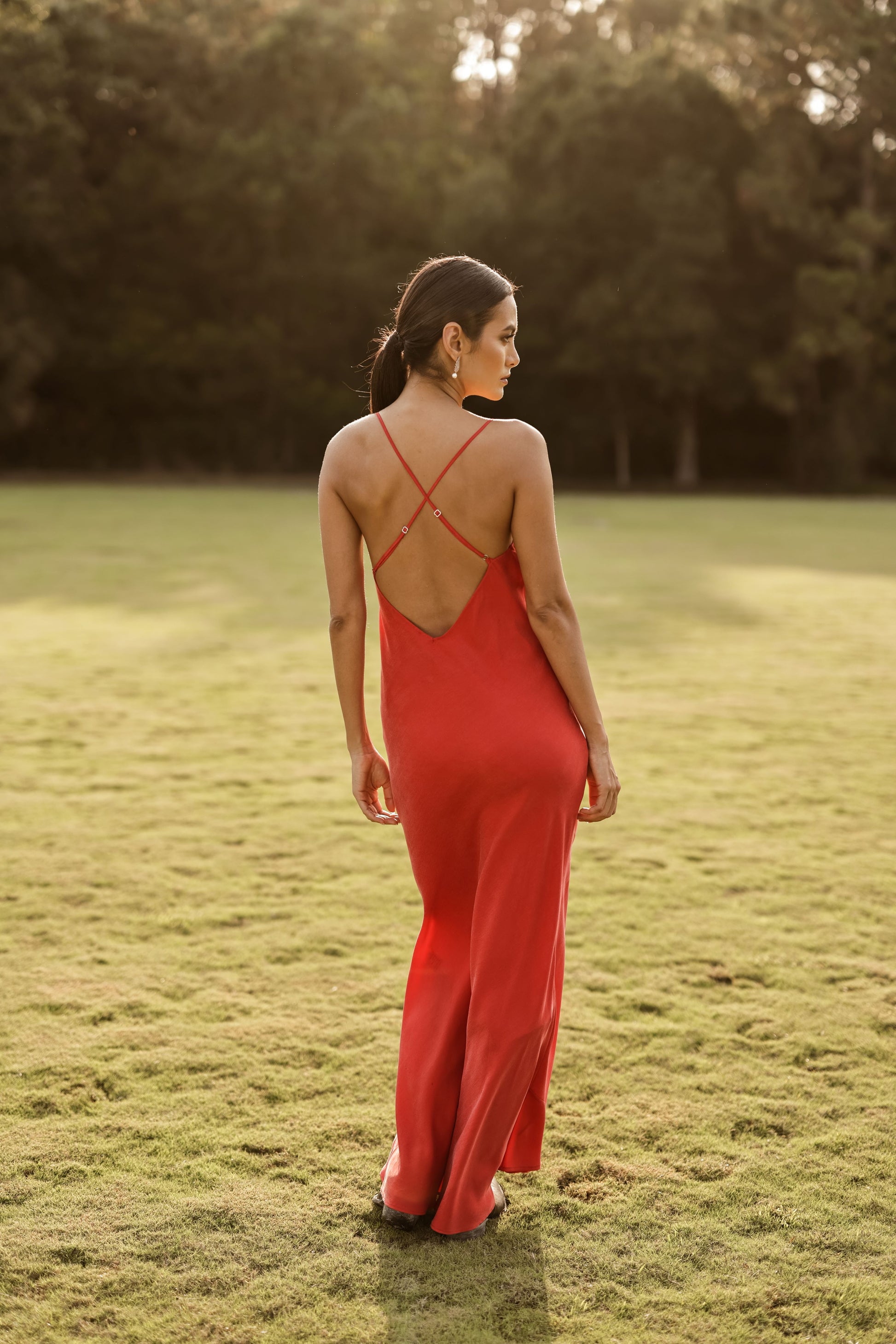 Rouge Mystique Scarlet Slip Dress-niLuu