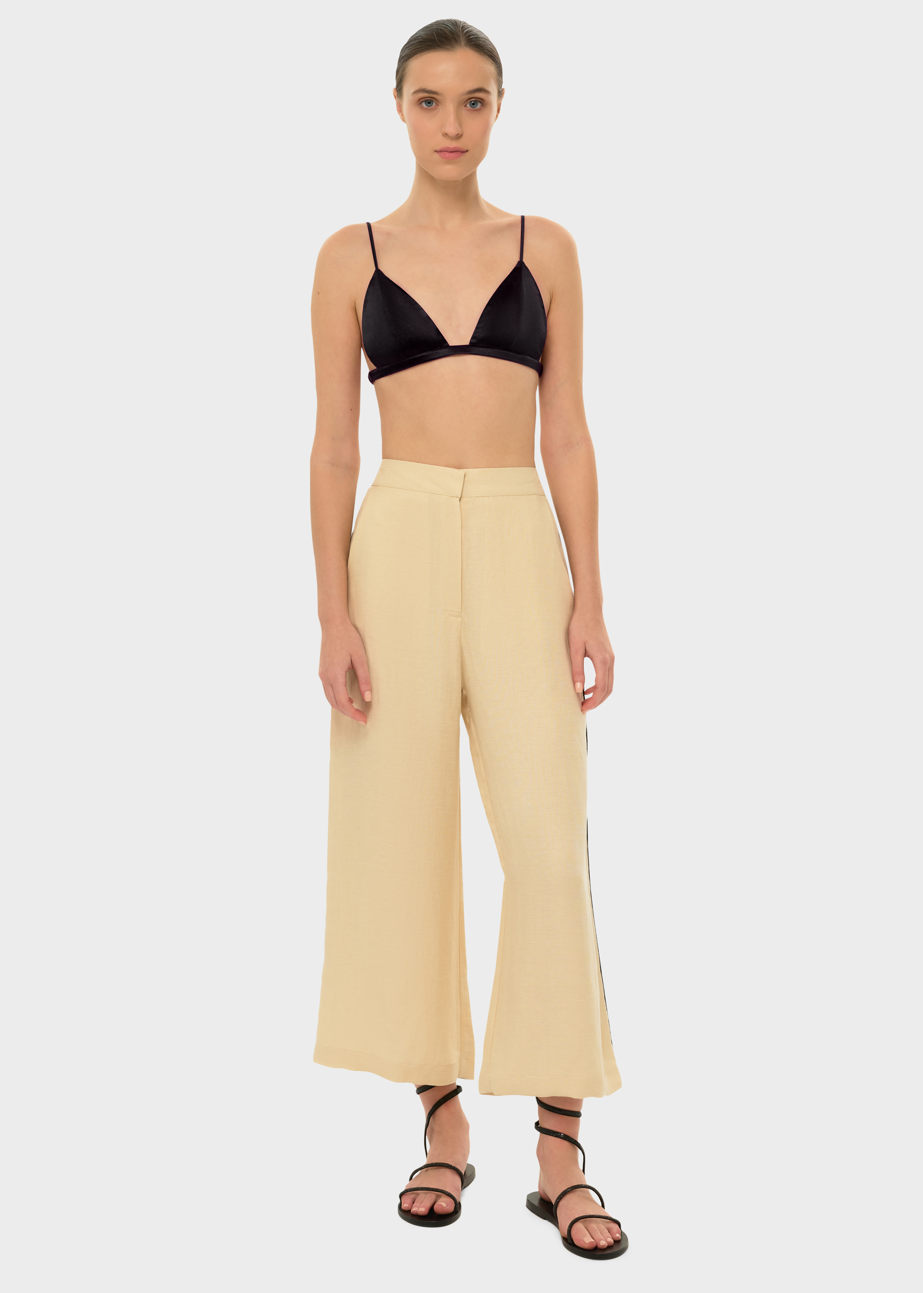 Creme AquaFlora Cropped Trousers