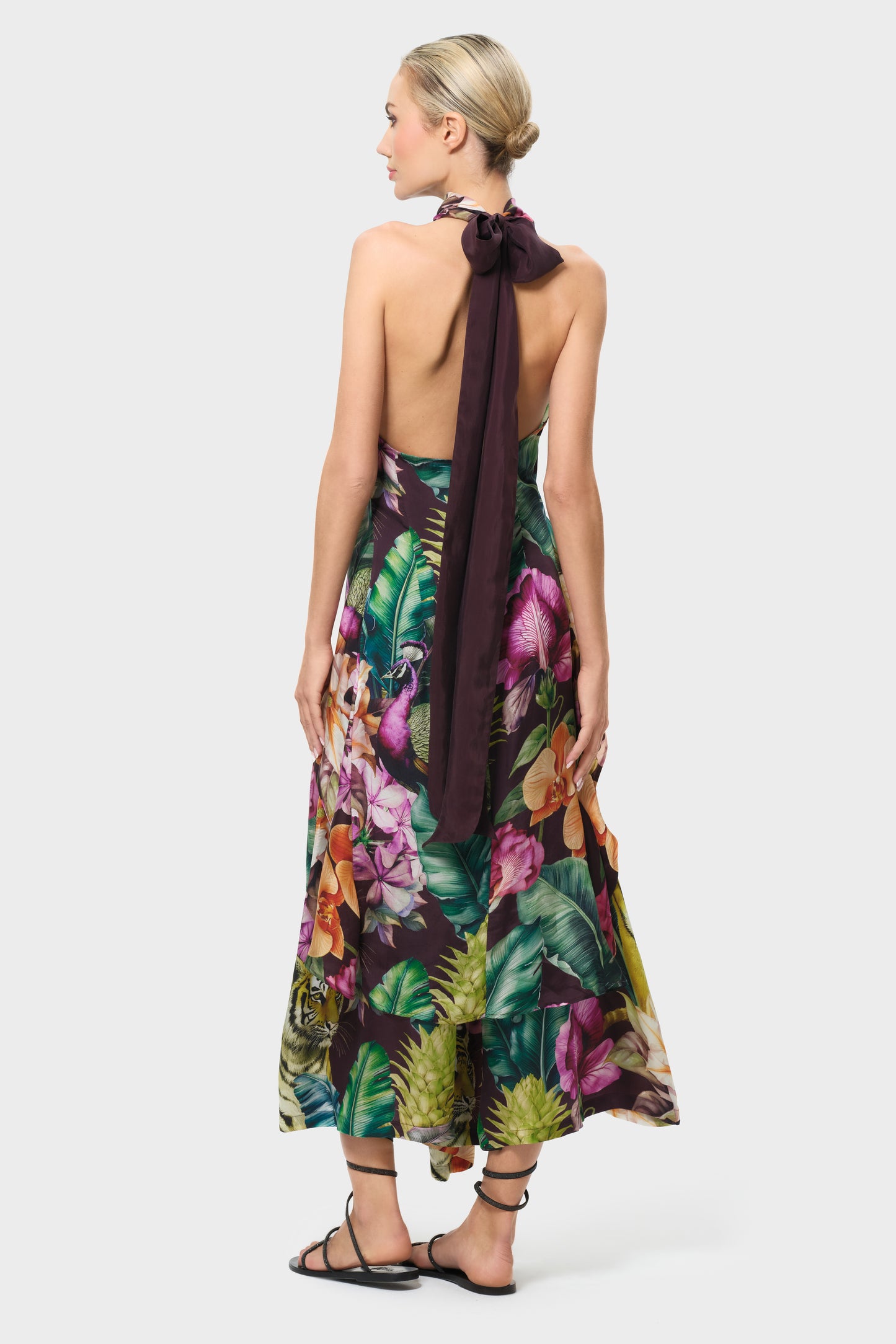 Farrah Calypso Liz Cross Halter Top-niLuu