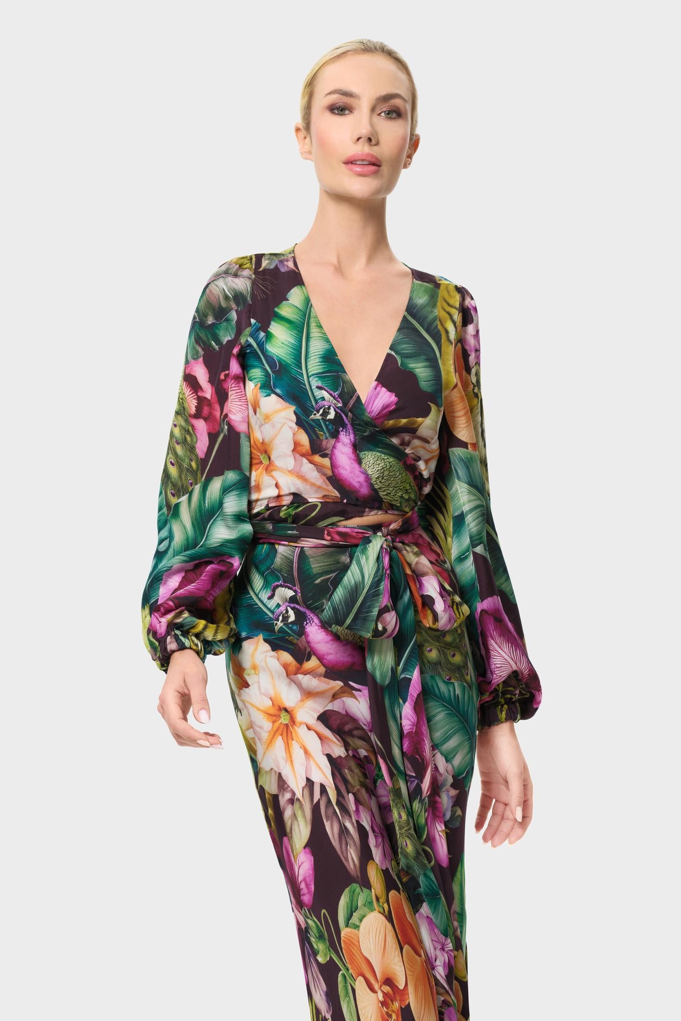 Farrah Calypso Maia Wrap Top-niLuu