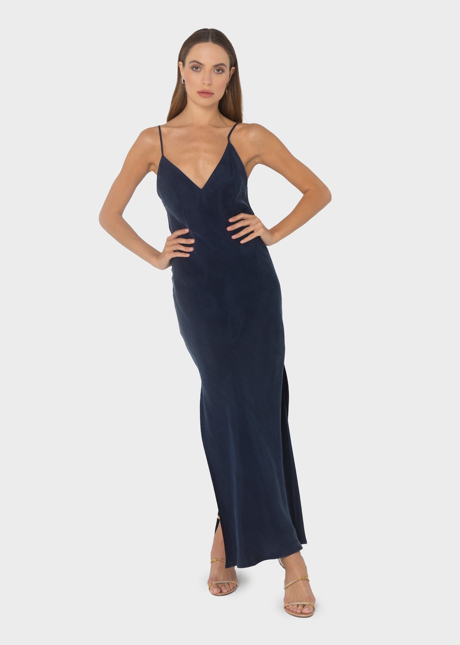 Black Satin Cowl Neck Cami Mini Dress – Magnolia Boutique