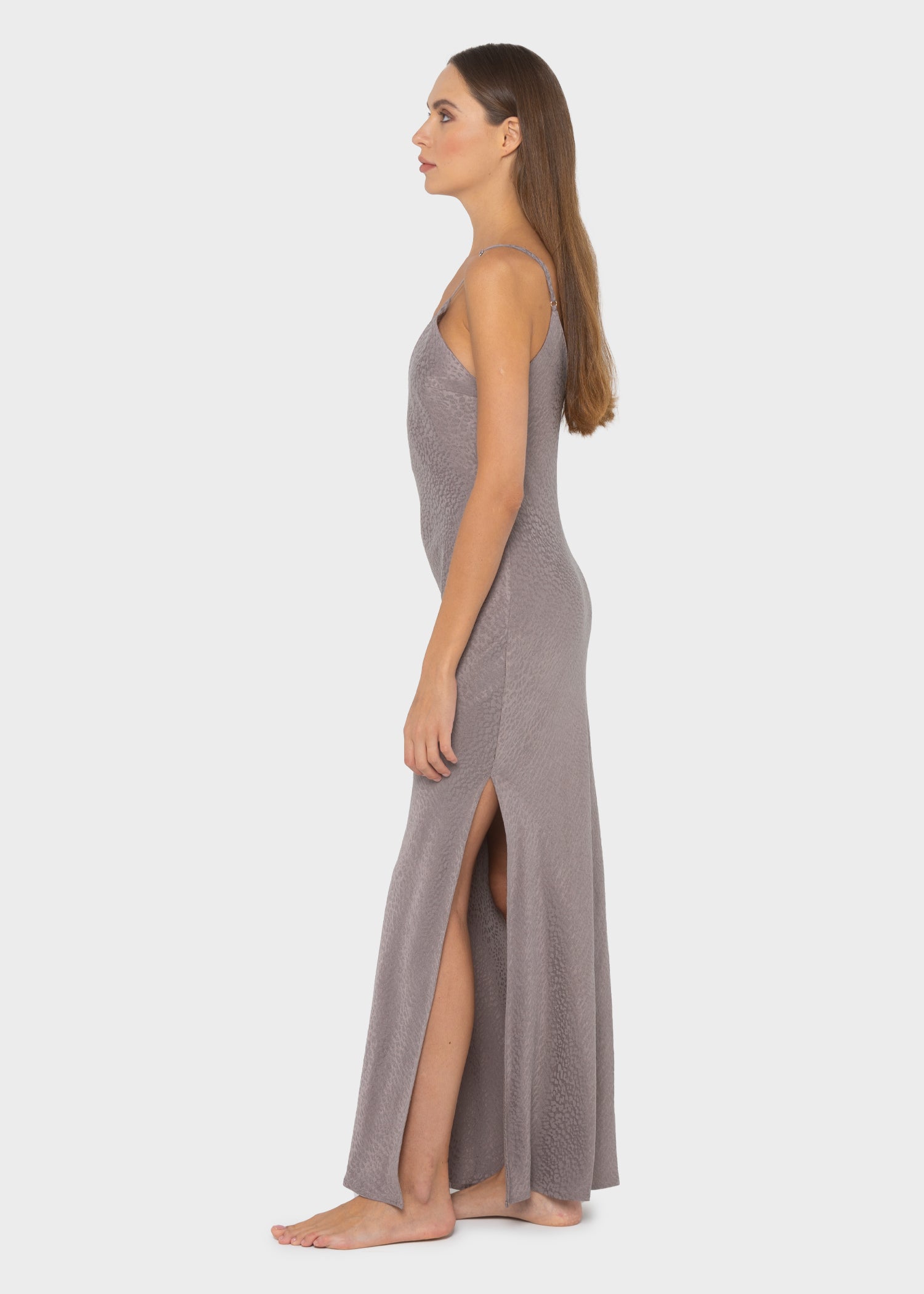 grey cami dress Grey Strappy Backless Cami Dress