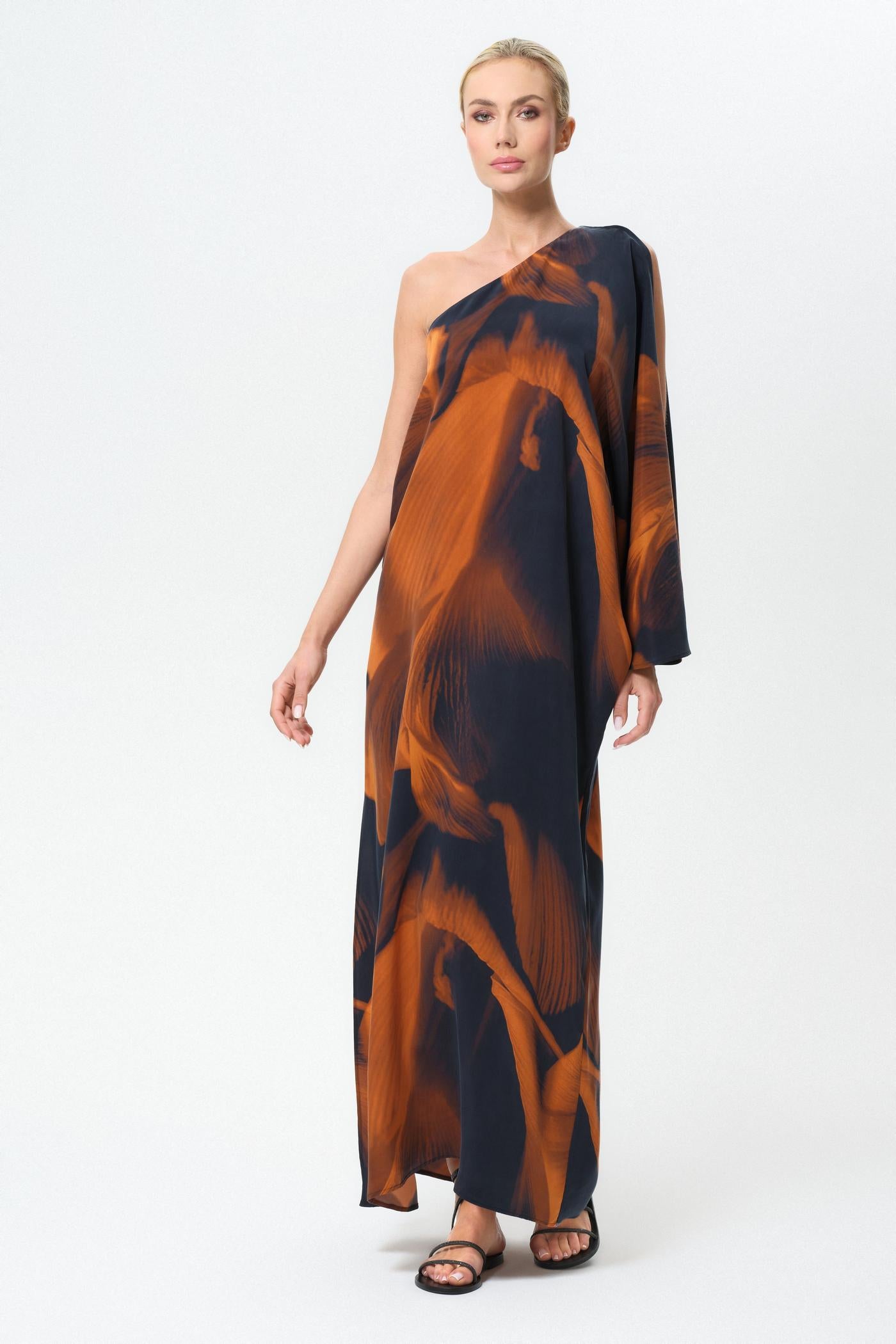 Loren Calypso One Shoulder Dress-niLuu