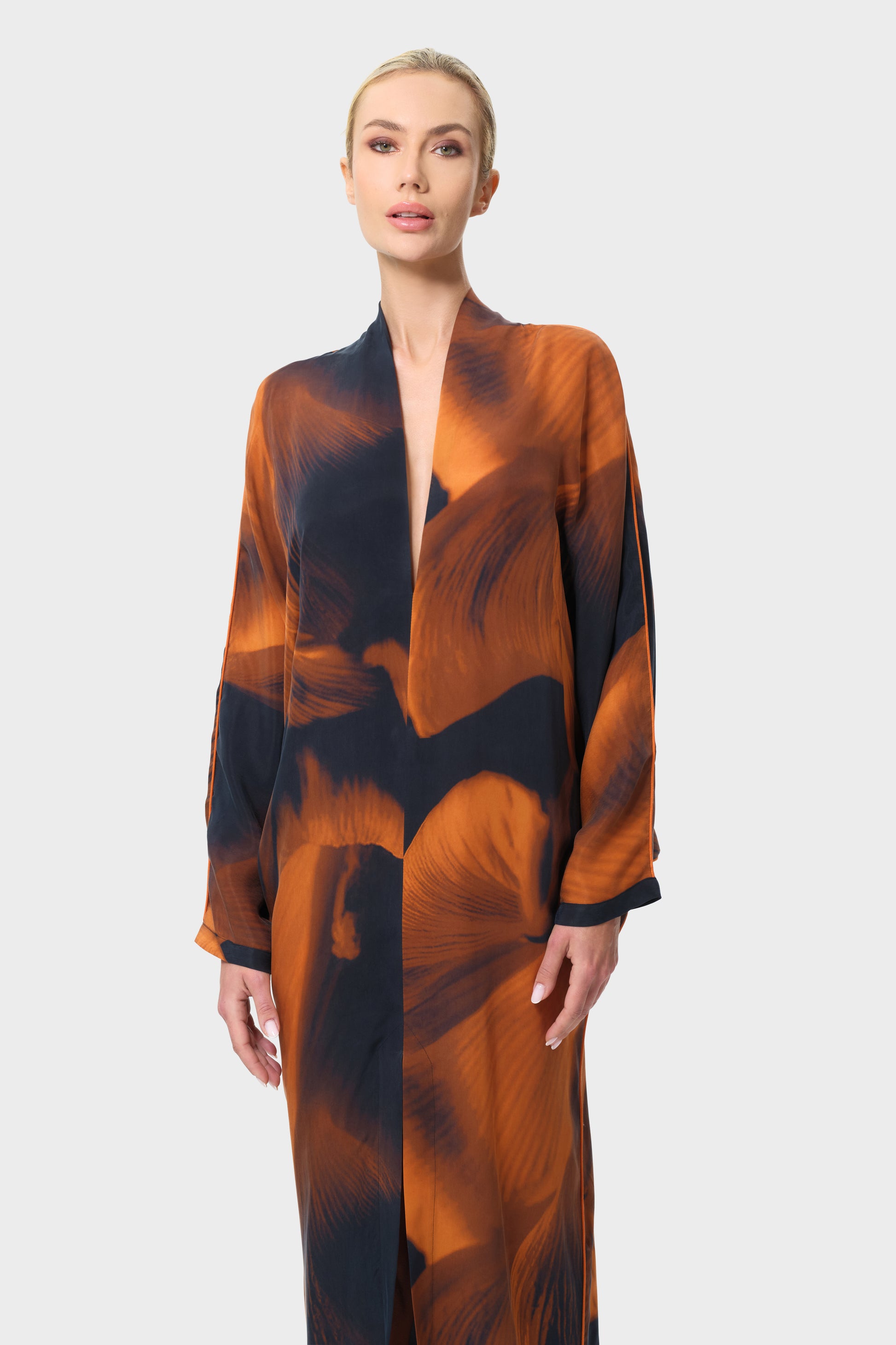long sleeve bat dress Lola Pleated Bat Sleeve Dress (Black)