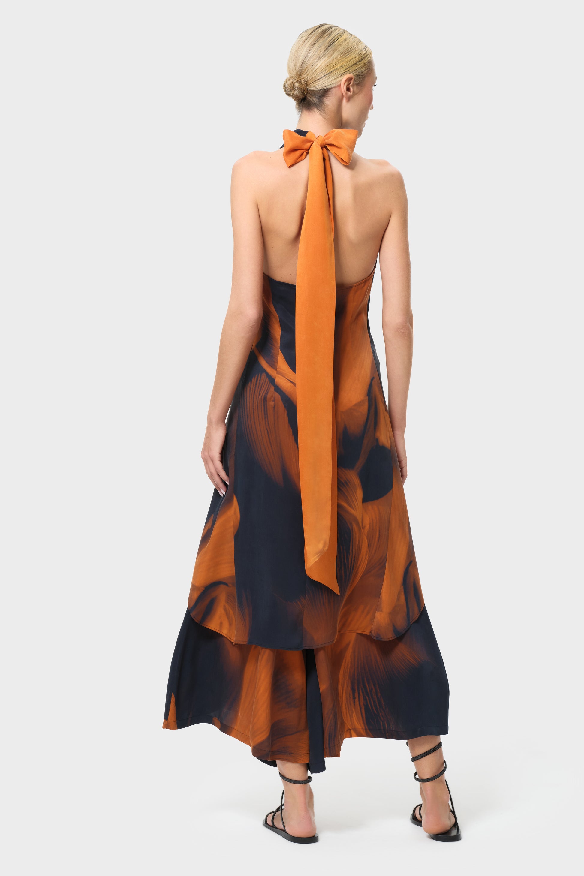 Loren Calypso Liz Cross Halter Top-niLuu