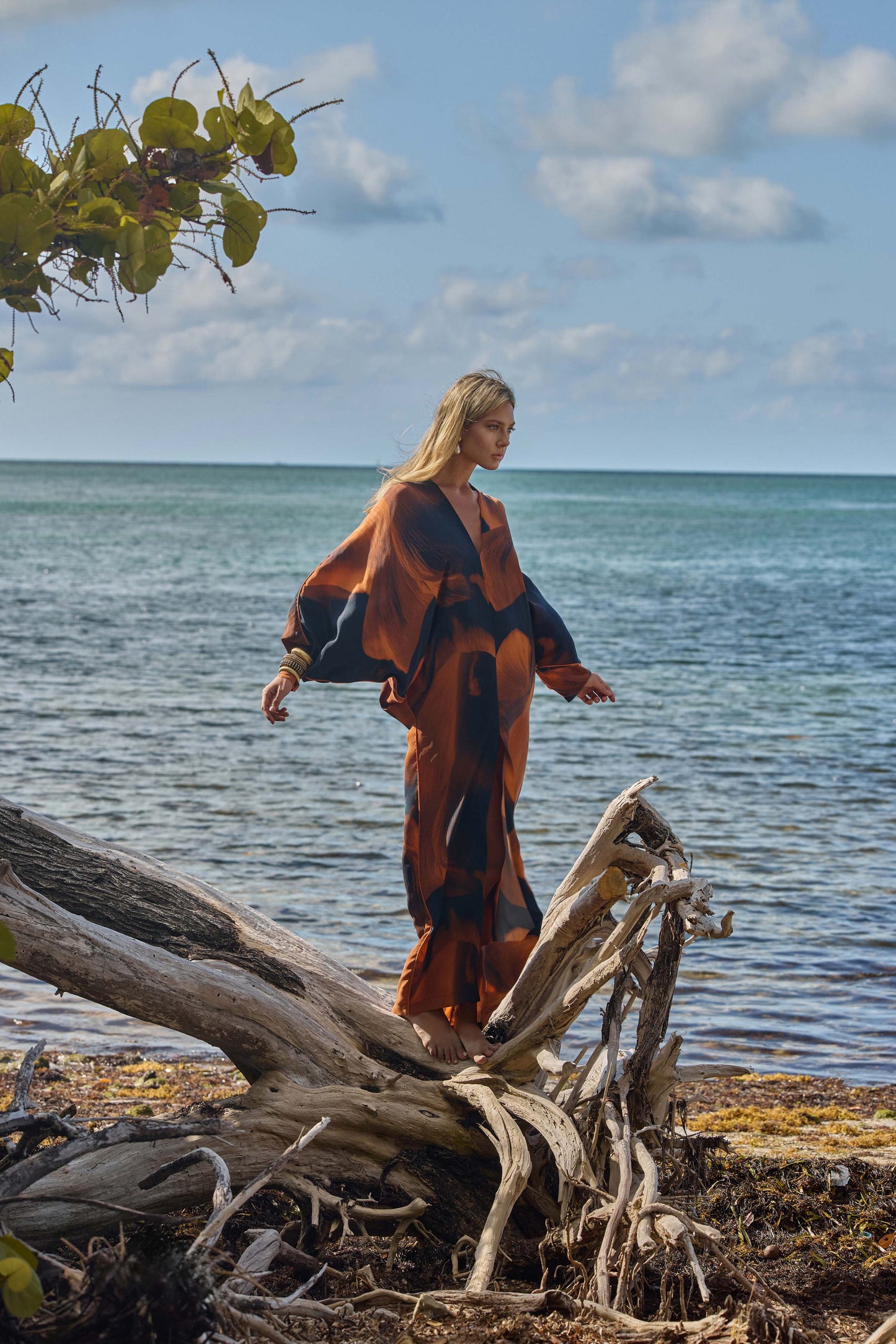 Loren Calypso Taylor Bat Sleeve Dress-niLuu