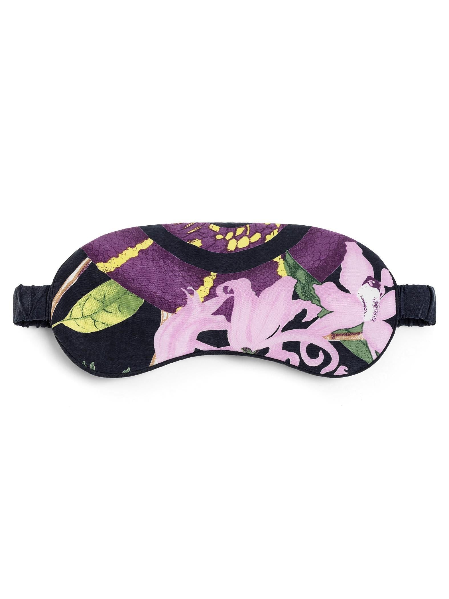 Snake Pattern Sleep Mask Vegan Silk Pillowcases & Sleep Accessories | niLuu