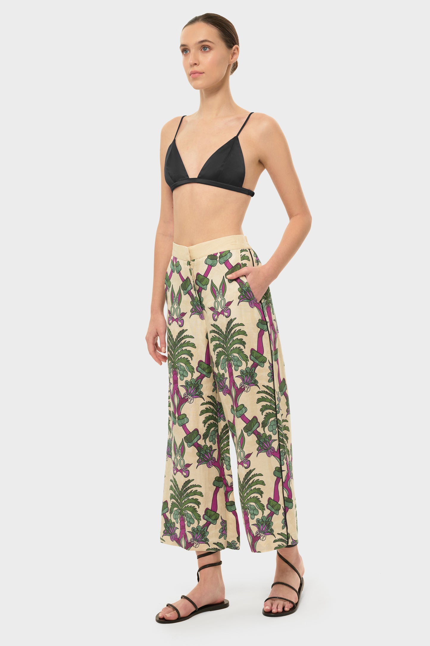 Palmera AquaFlora Cropped Trousers-niLuu