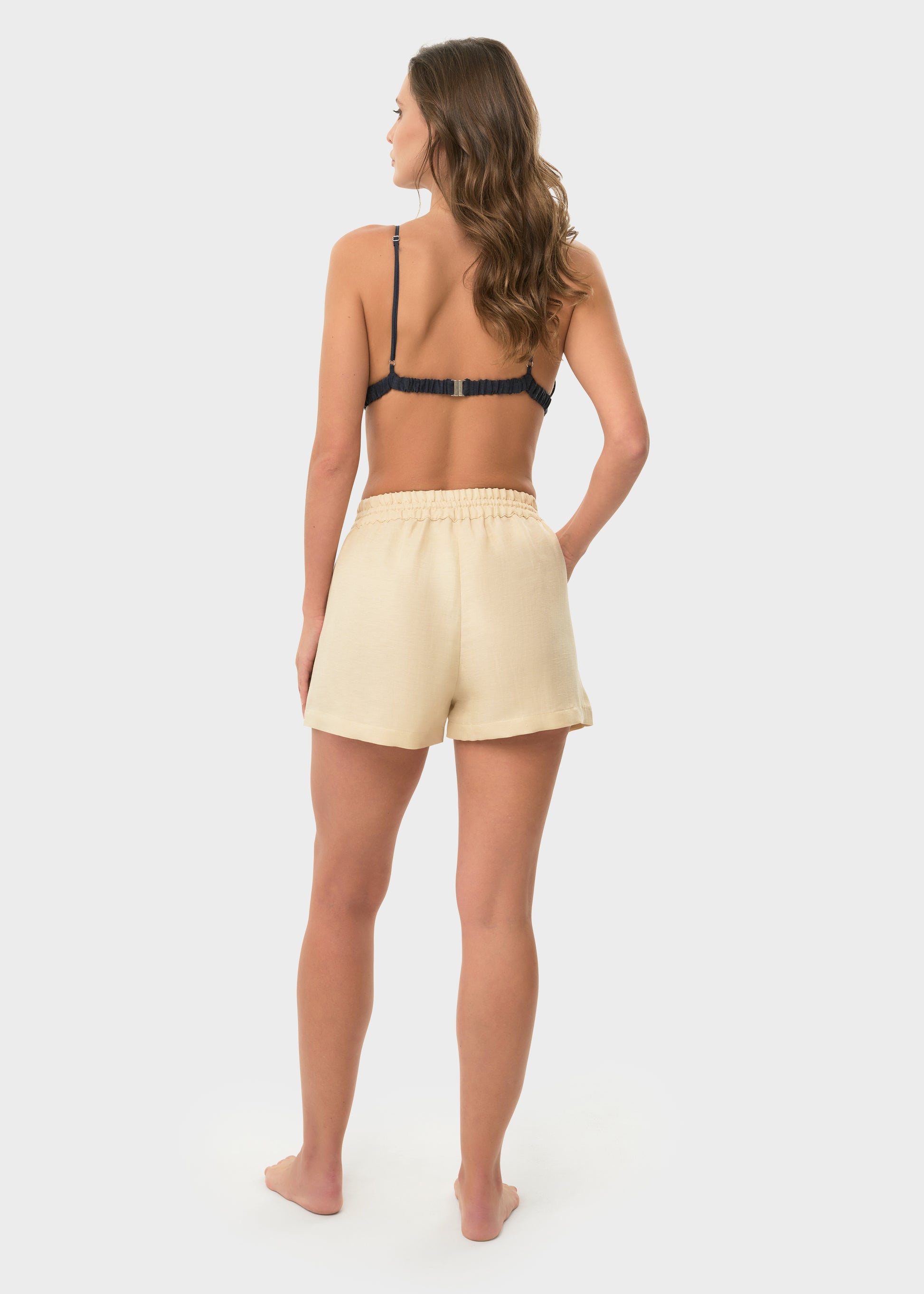 Creme Mystique Lounge Shorts-niLuu