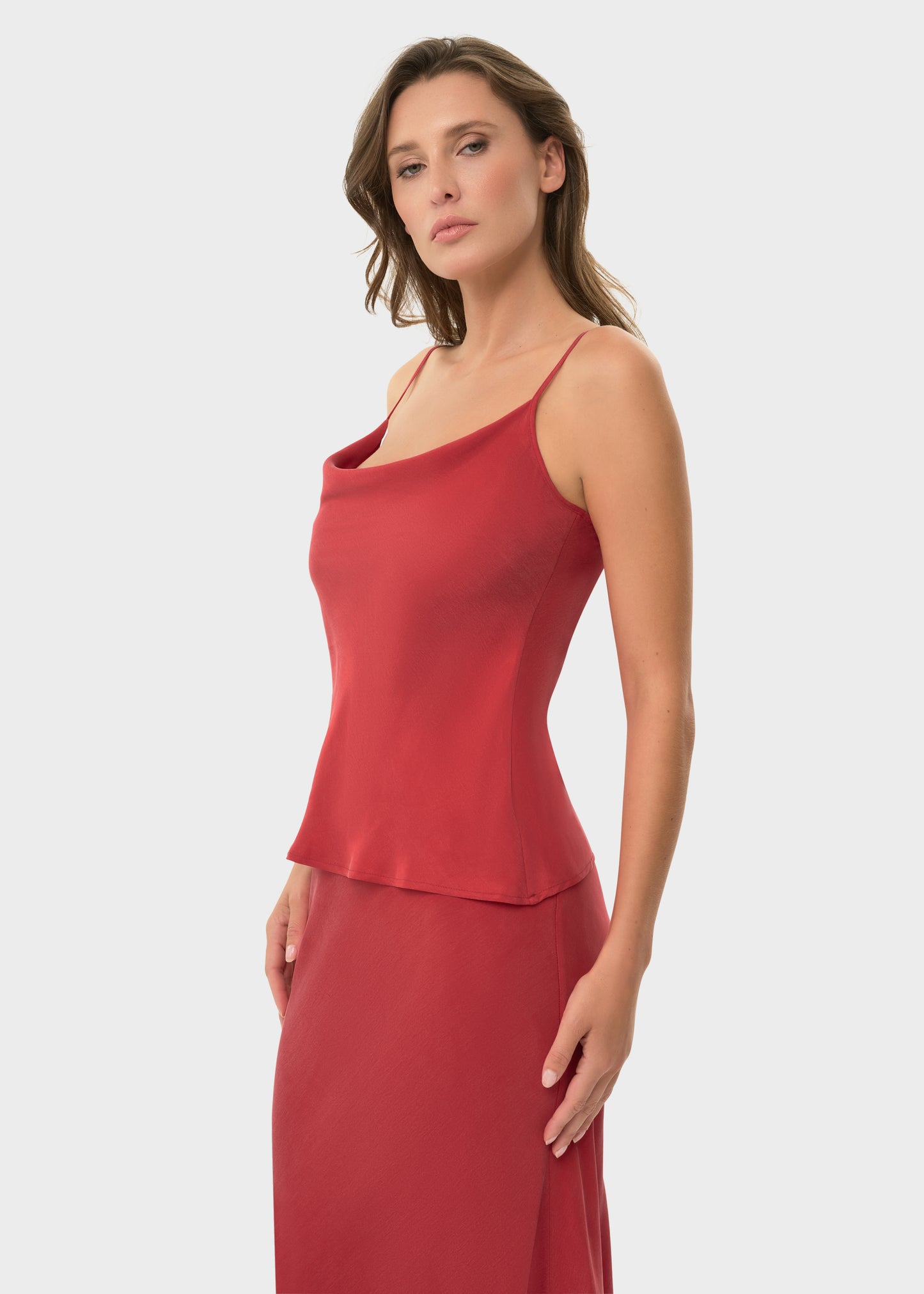 Rouge Mystique Cowl Cami Top-niLuu