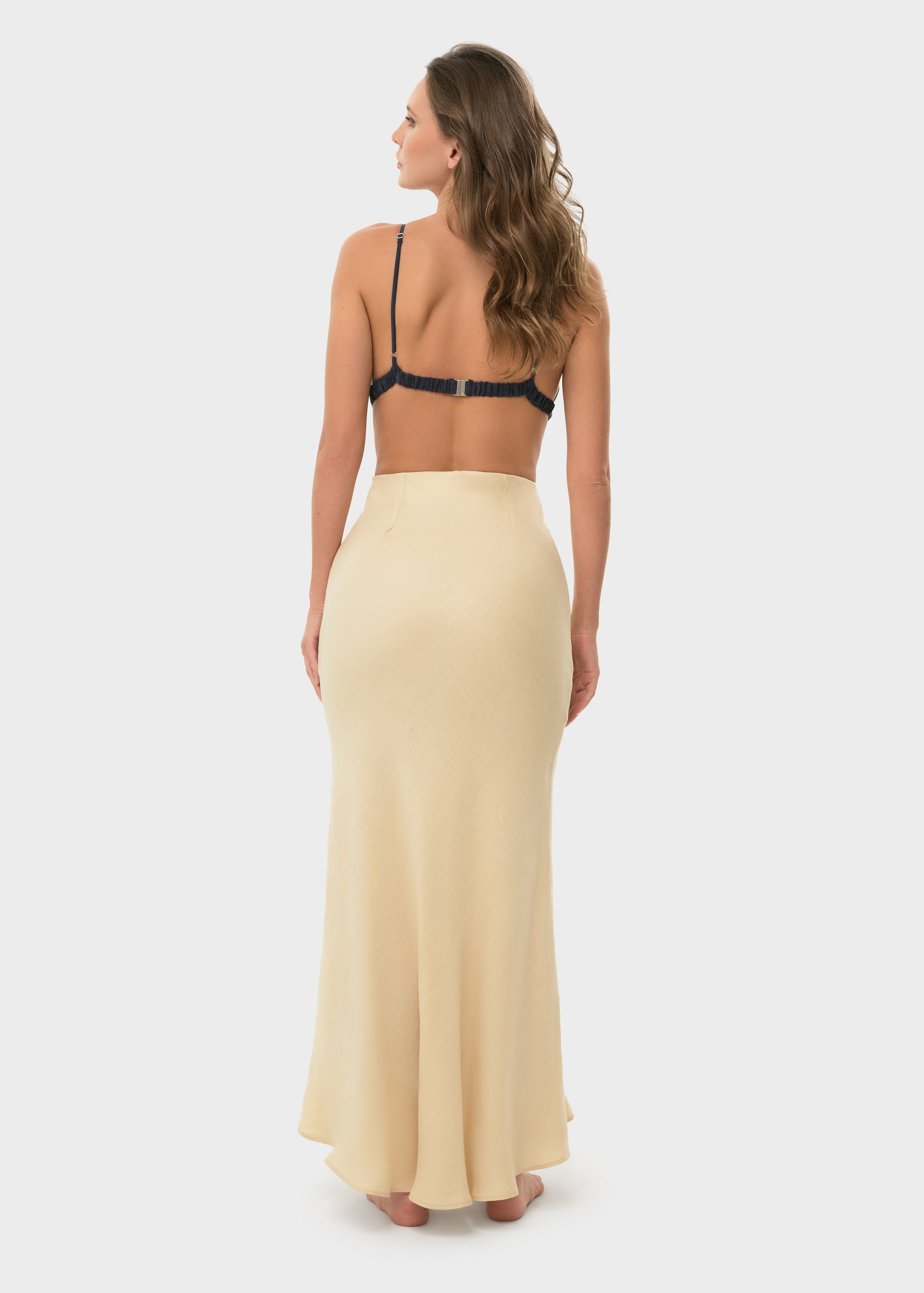 Creme Mystique Lucy Slip Skirt-niLuu