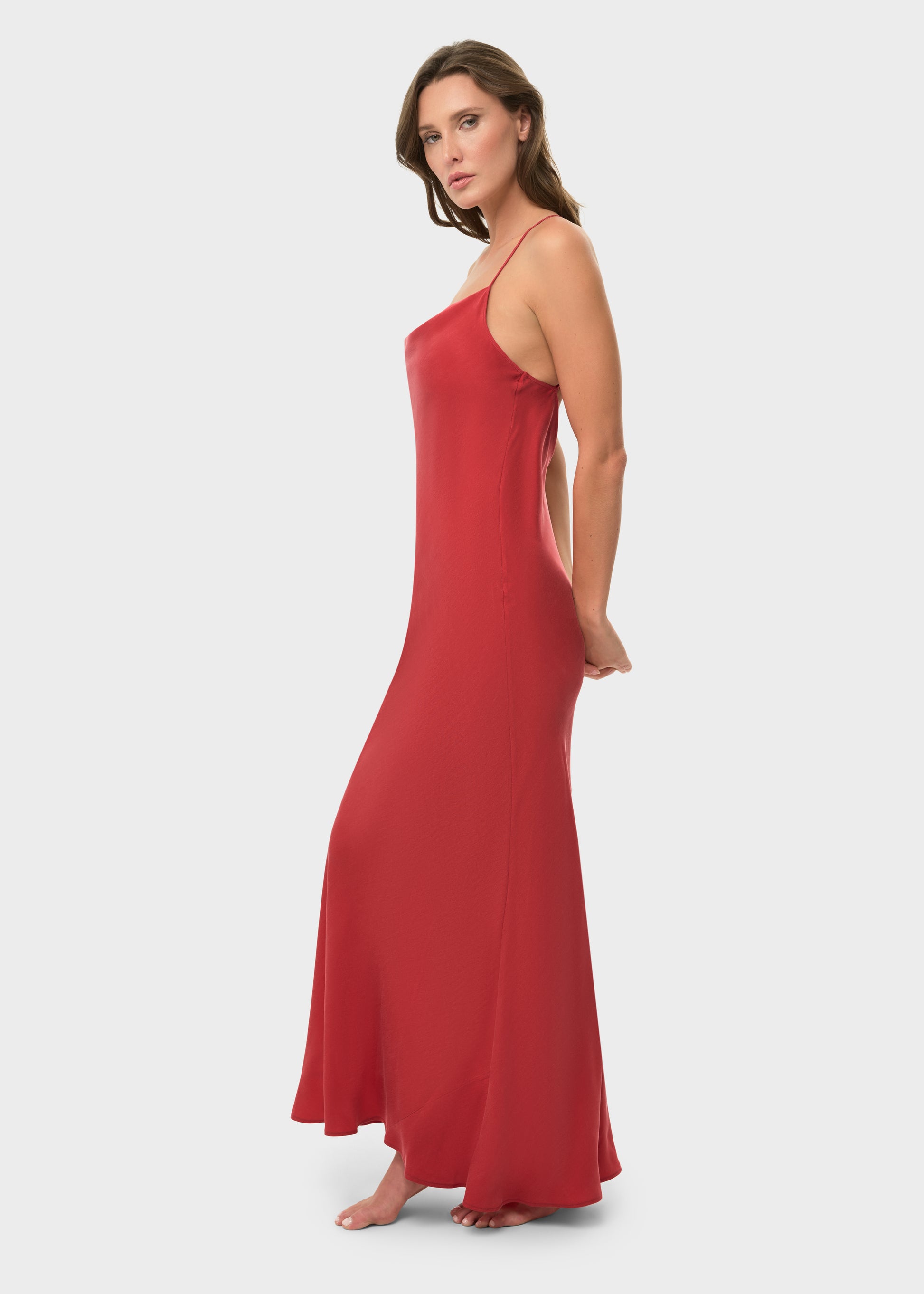 Rouge Mystique Scarlet Slip Dress-niLuu