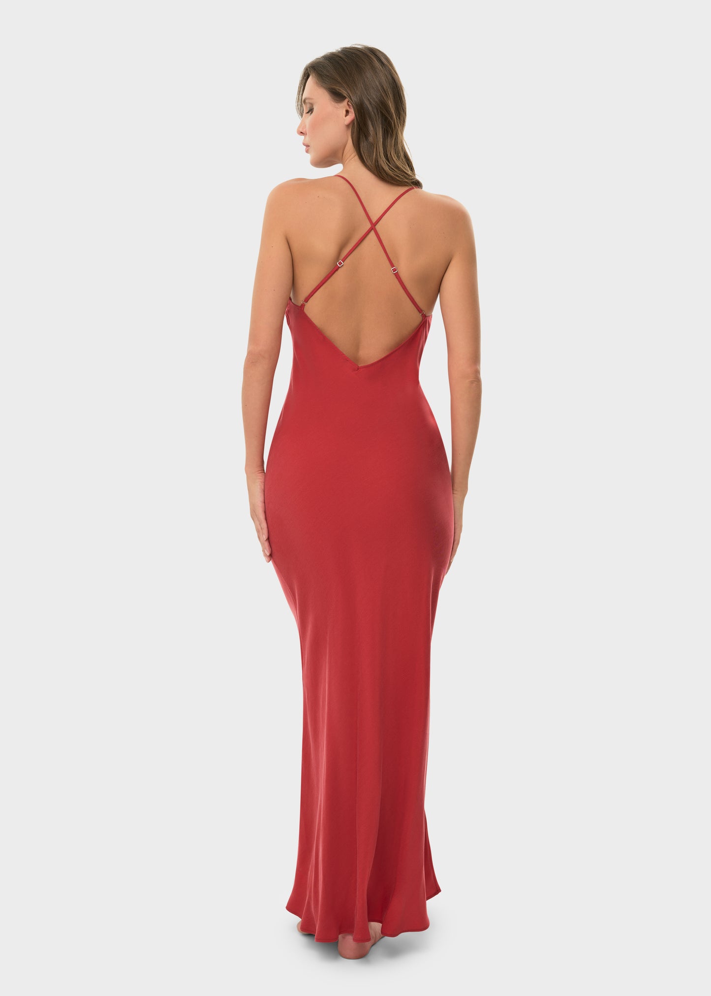 Rouge Mystique Scarlet Slip Dress-niLuu