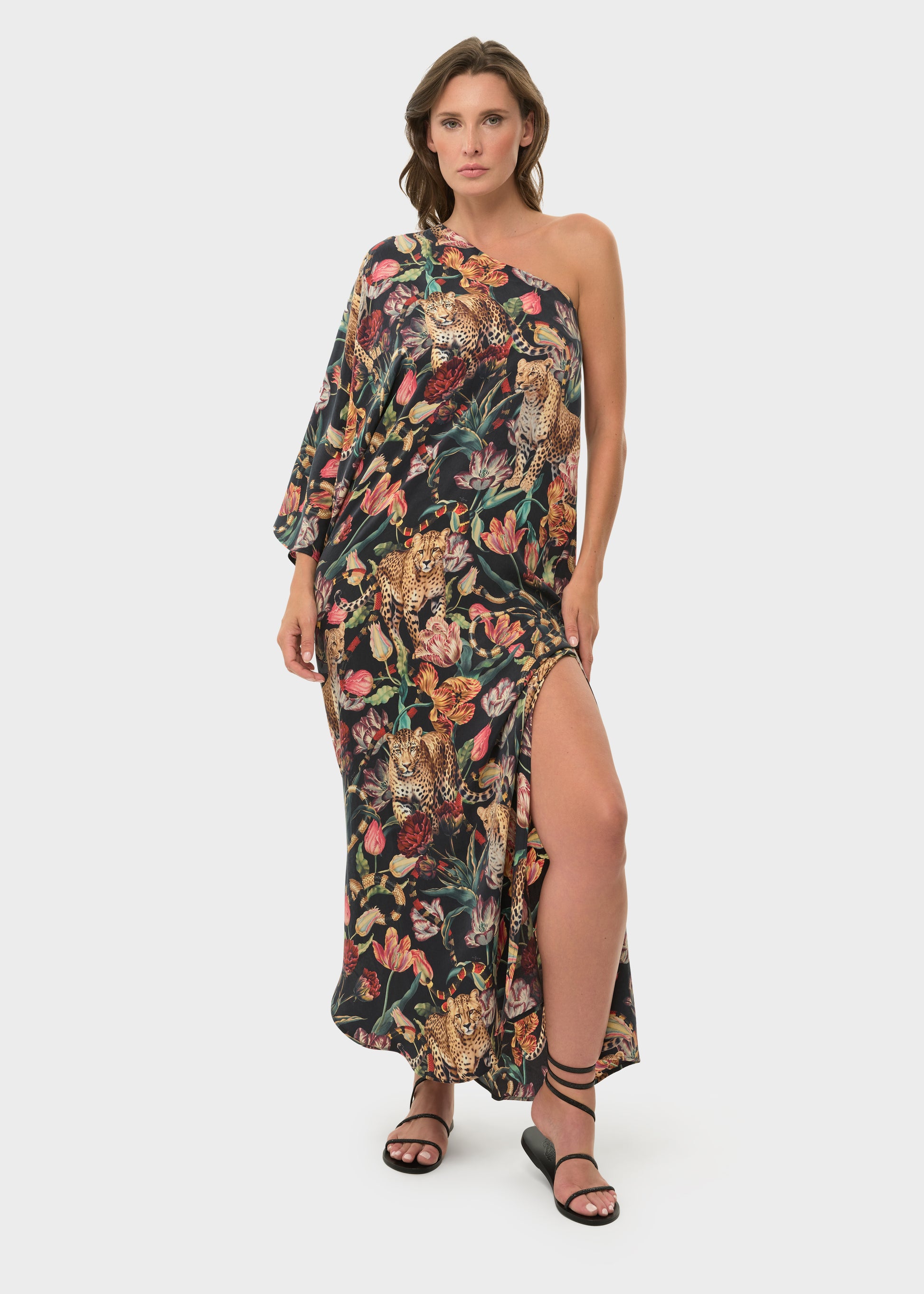 Presley Mystique One Shoulder Maxi Dress-niLuu