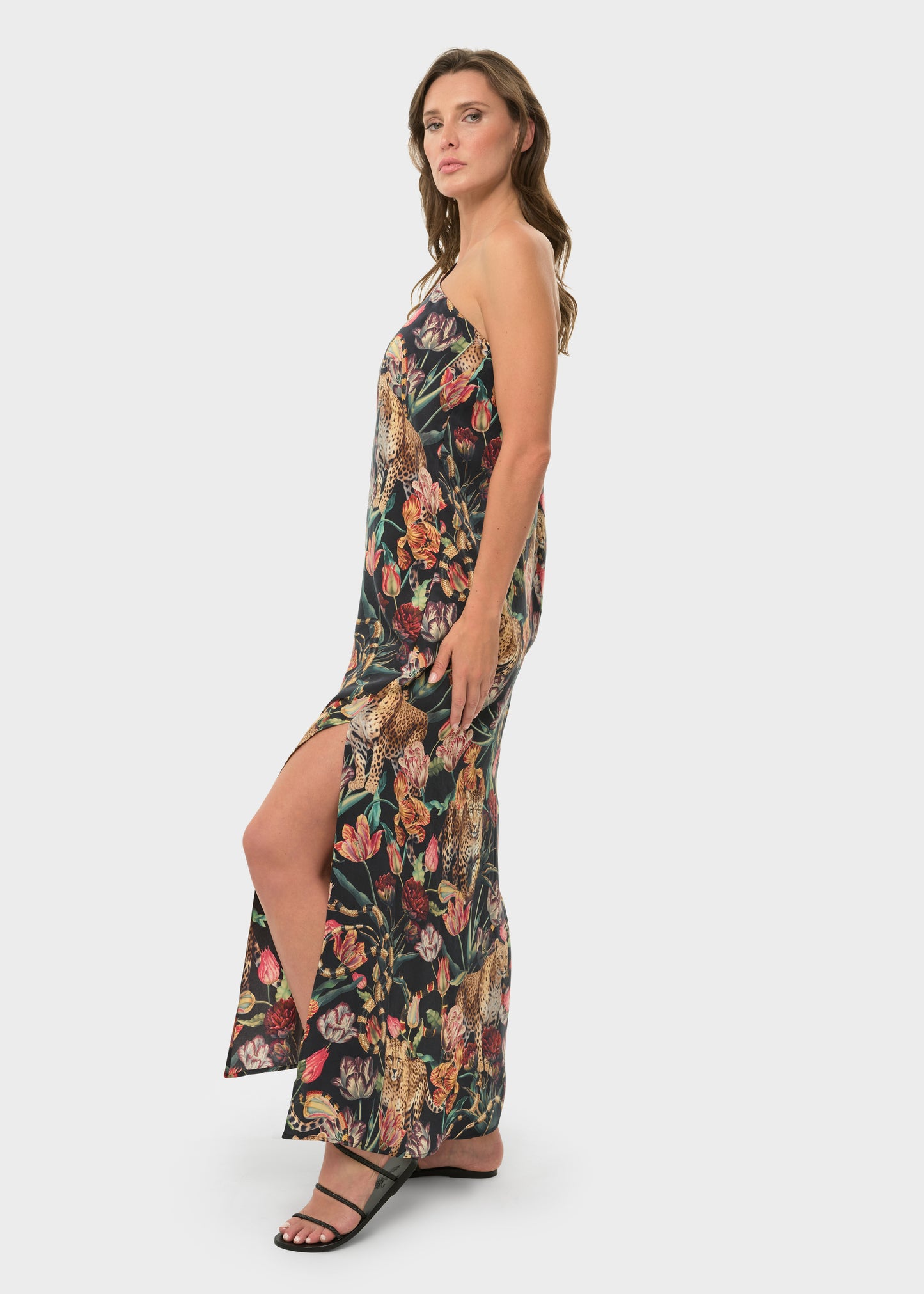 Presley Mystique One Shoulder Maxi Dress-niLuu