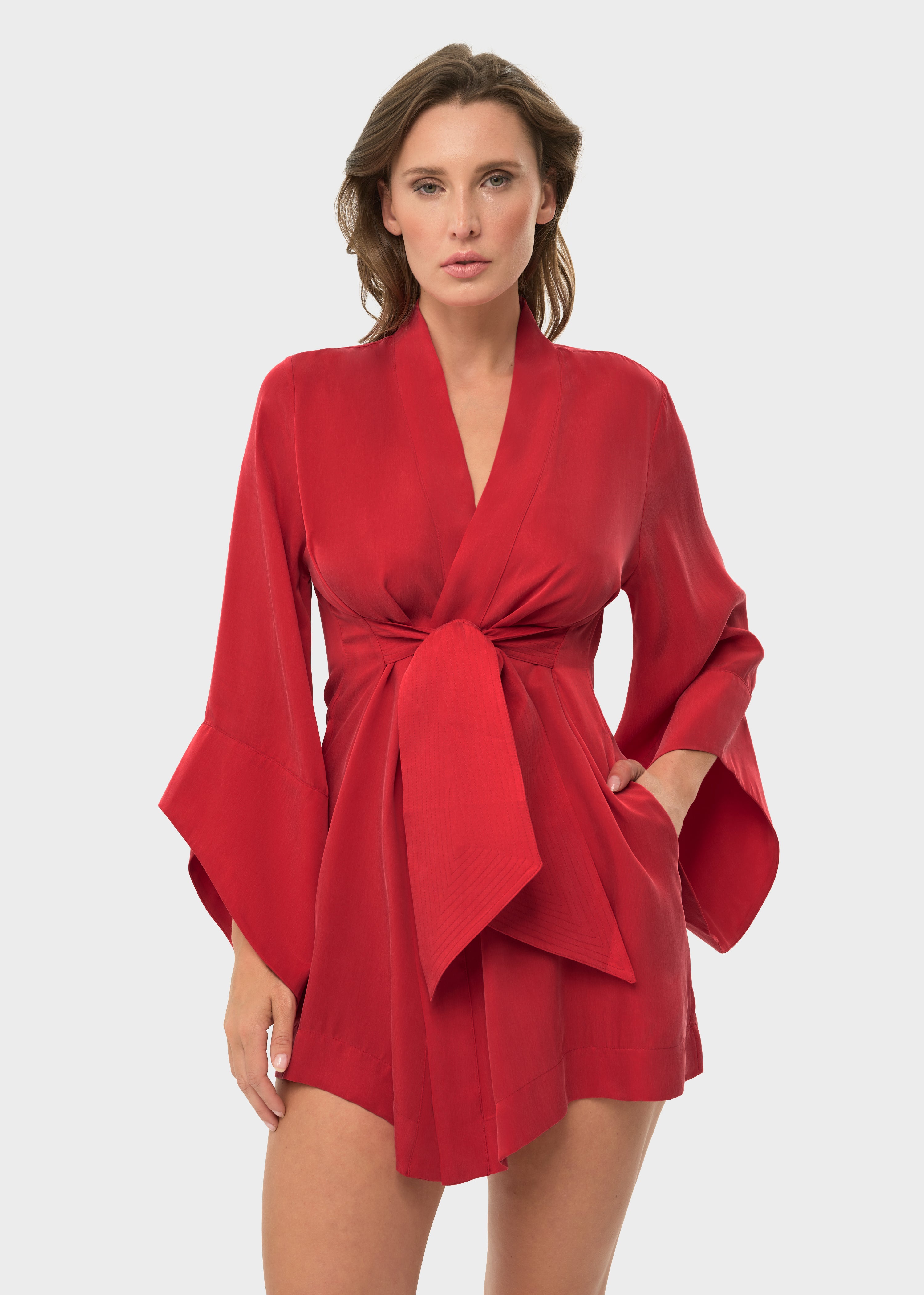 Rouge Amara Mini Kimono Robe