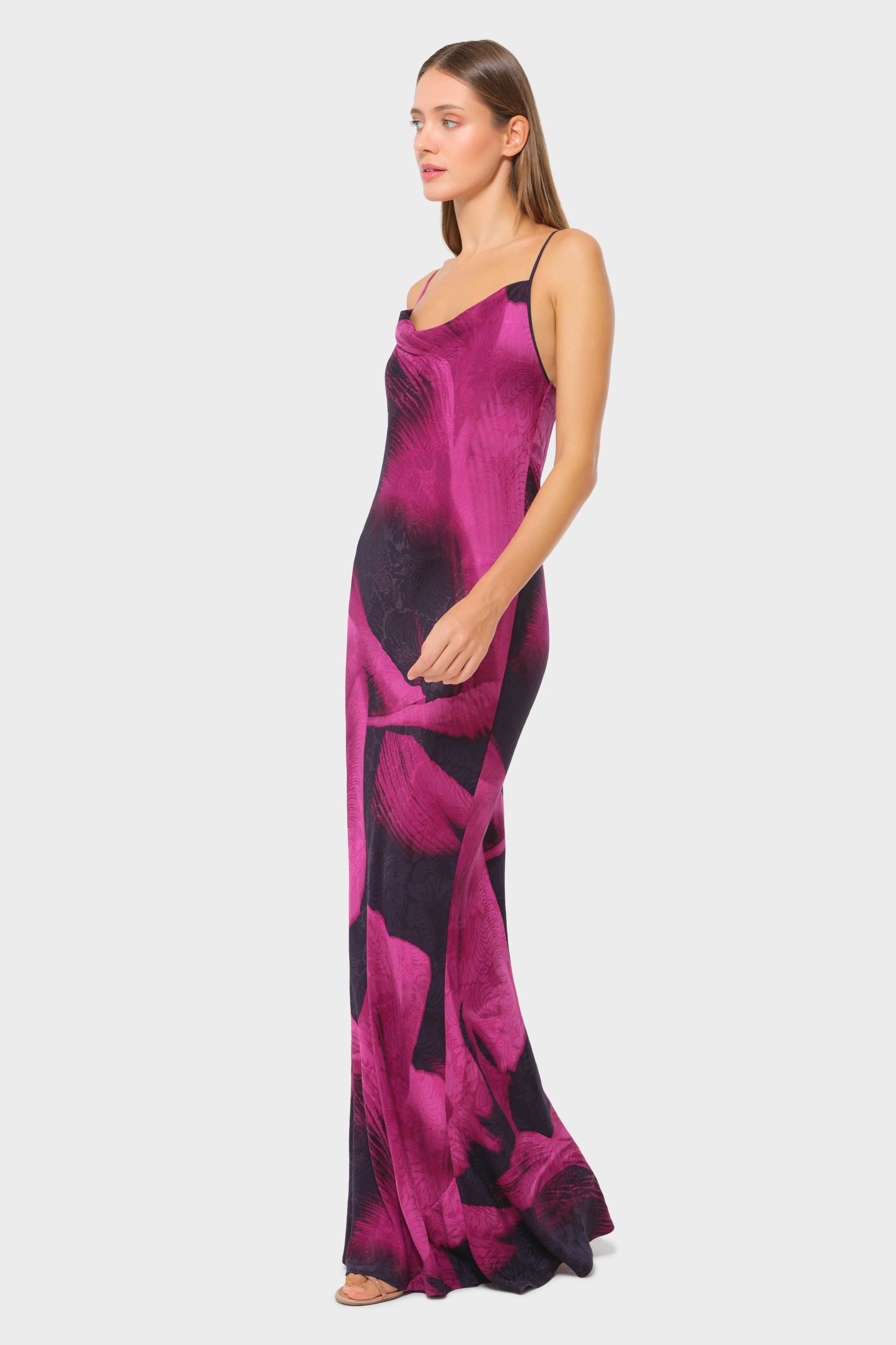 Sophia Calypso Scarlet Slip Dress-niLuu