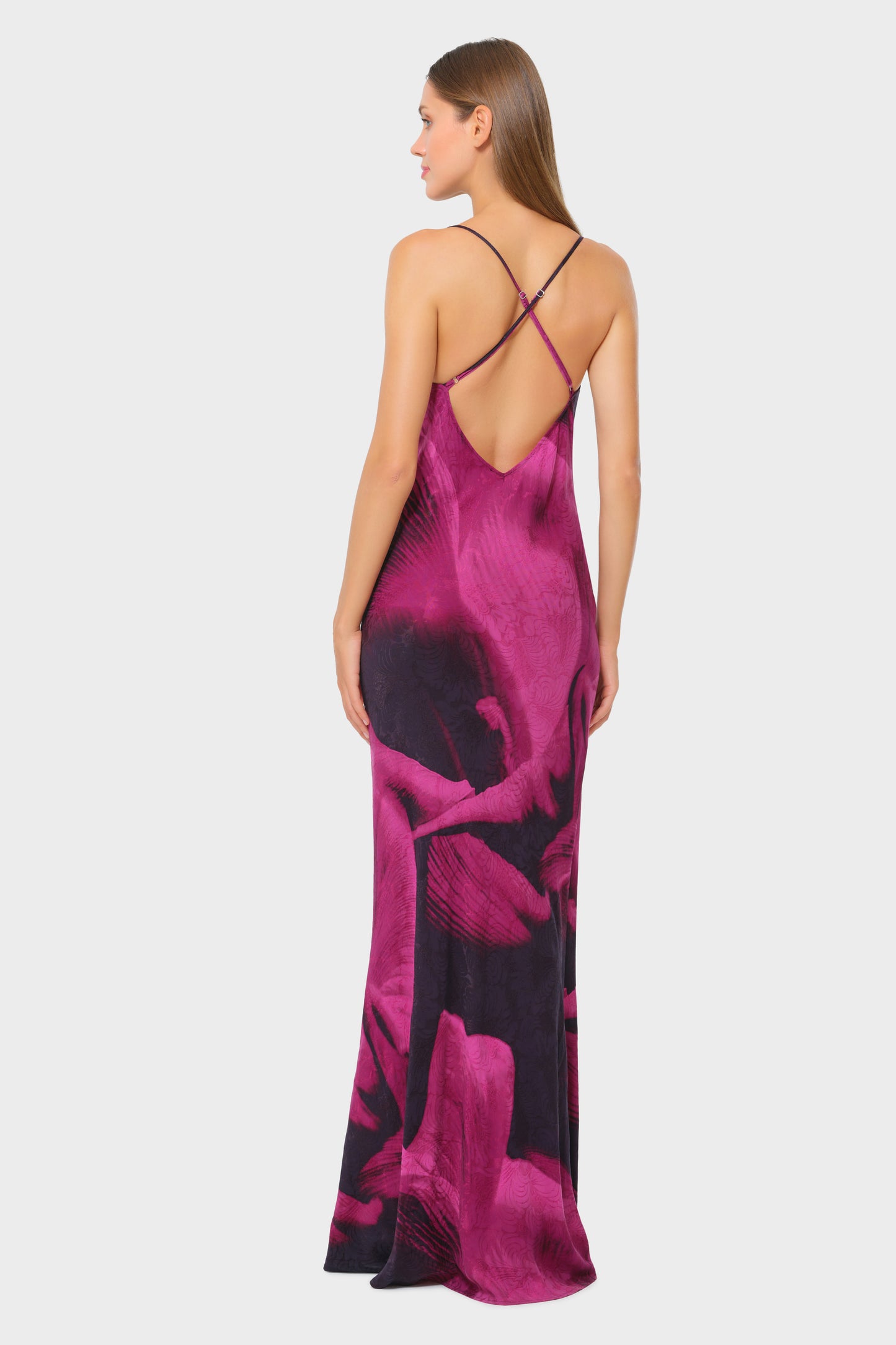 Sophia Calypso Scarlet Slip Dress-niLuu