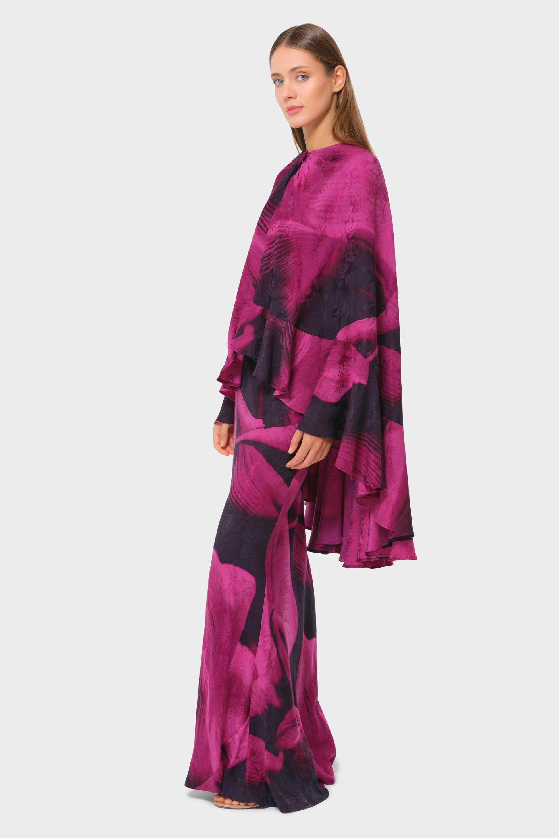 silk wrap slip dress Silk Wrap Slip Maxi Dress