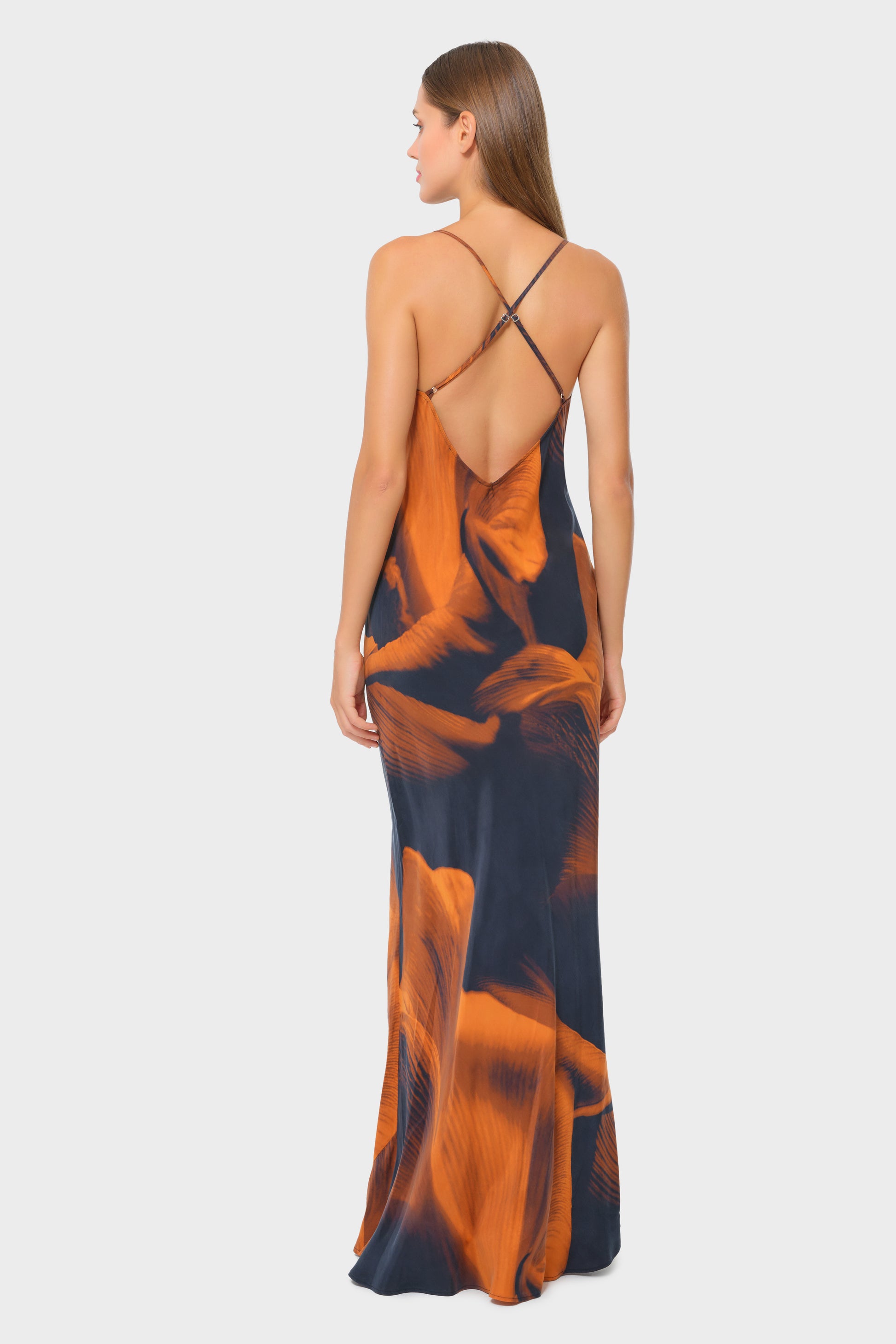orange maxi slip dress Red Satin Slip Maxi Dress