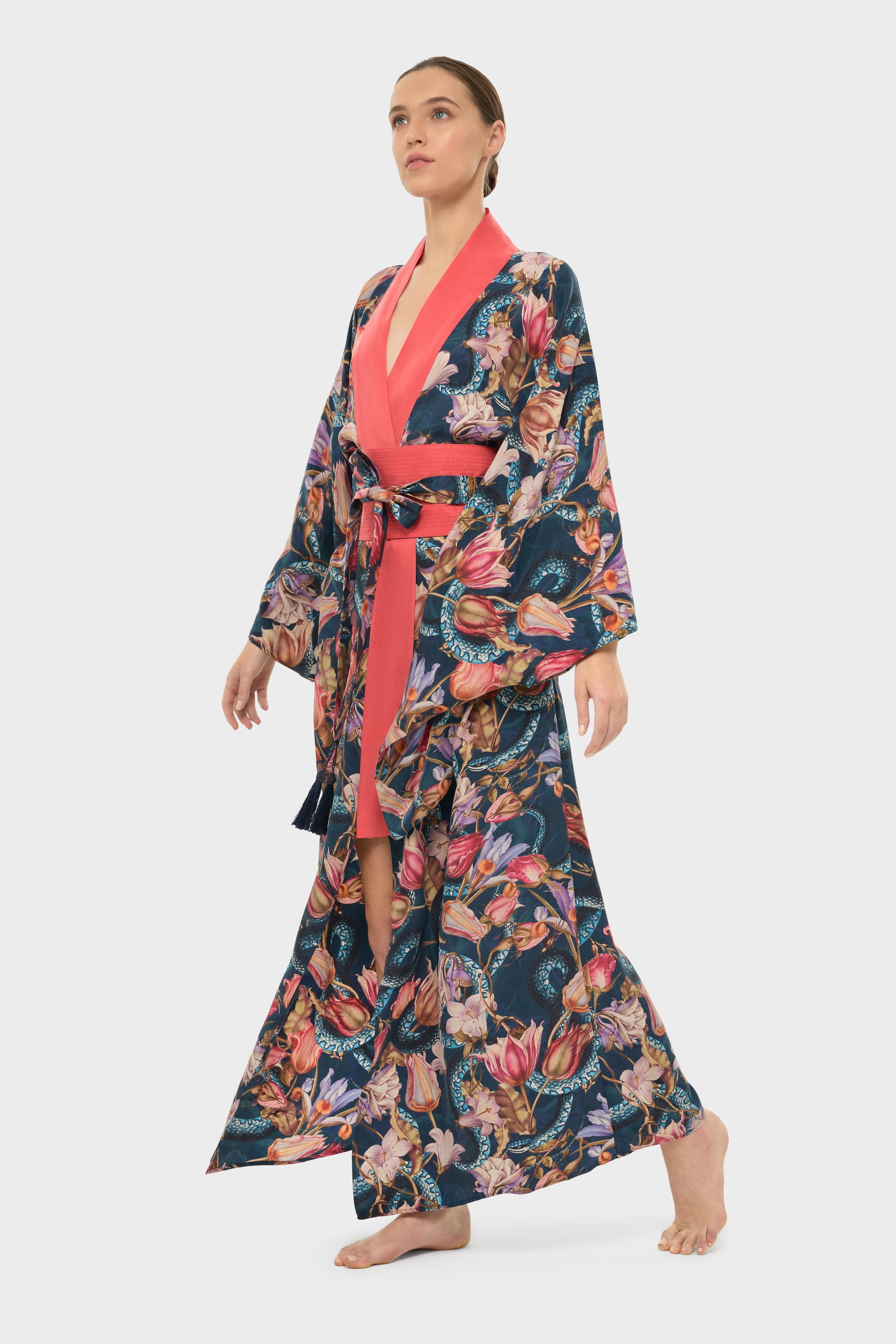 Jackson AquaFlora Anya Oriental Kimono-niLuu