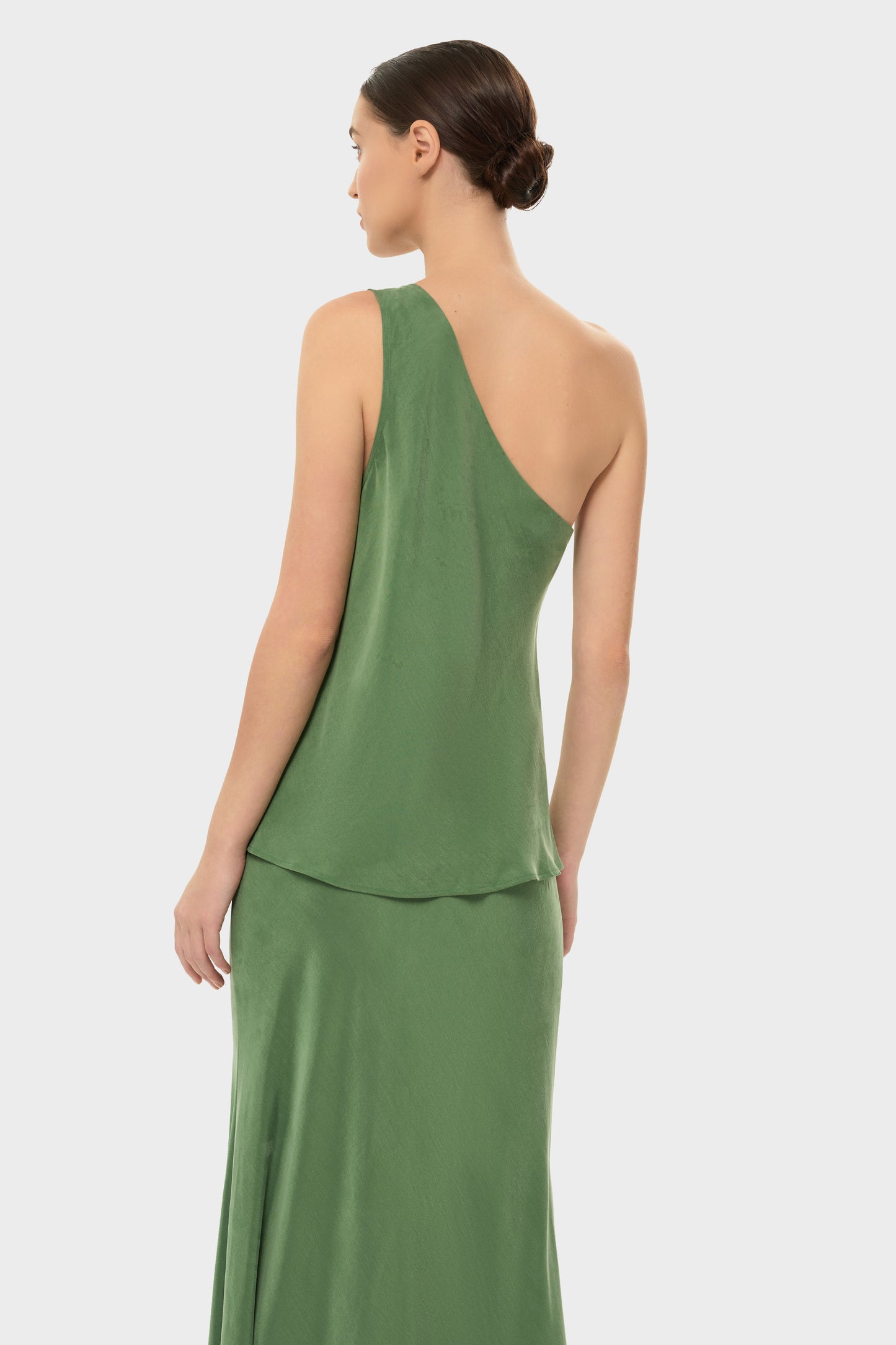 Moss AquaFlora Iris One Shoulder Top-niLuu