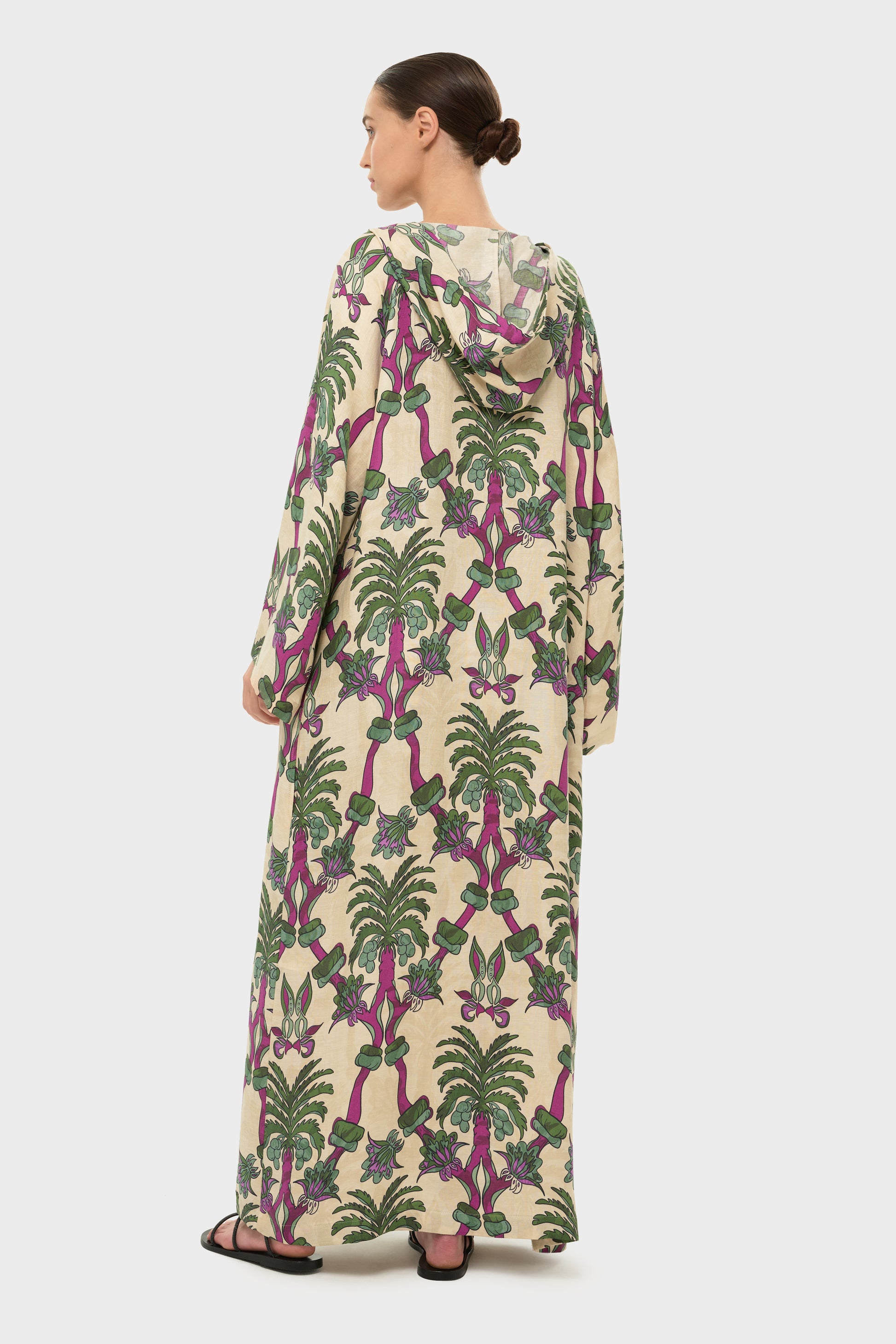 Palmera AquaFlora Hooded Kaftan-niLuu