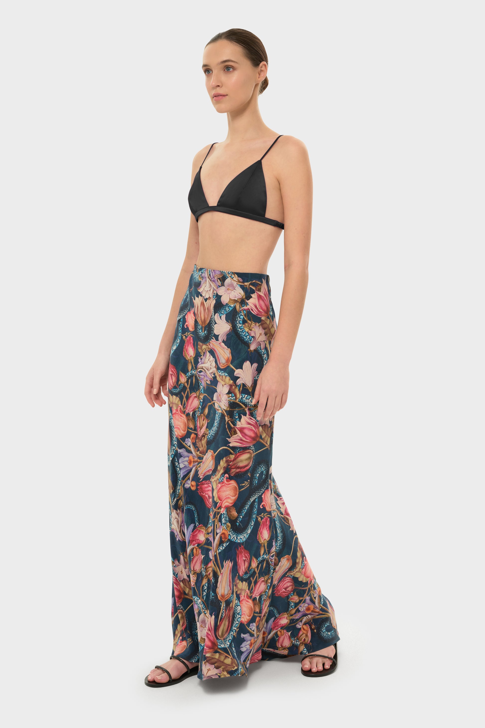 Jackson AquaFlora Lucy Slip Skirt-niLuu