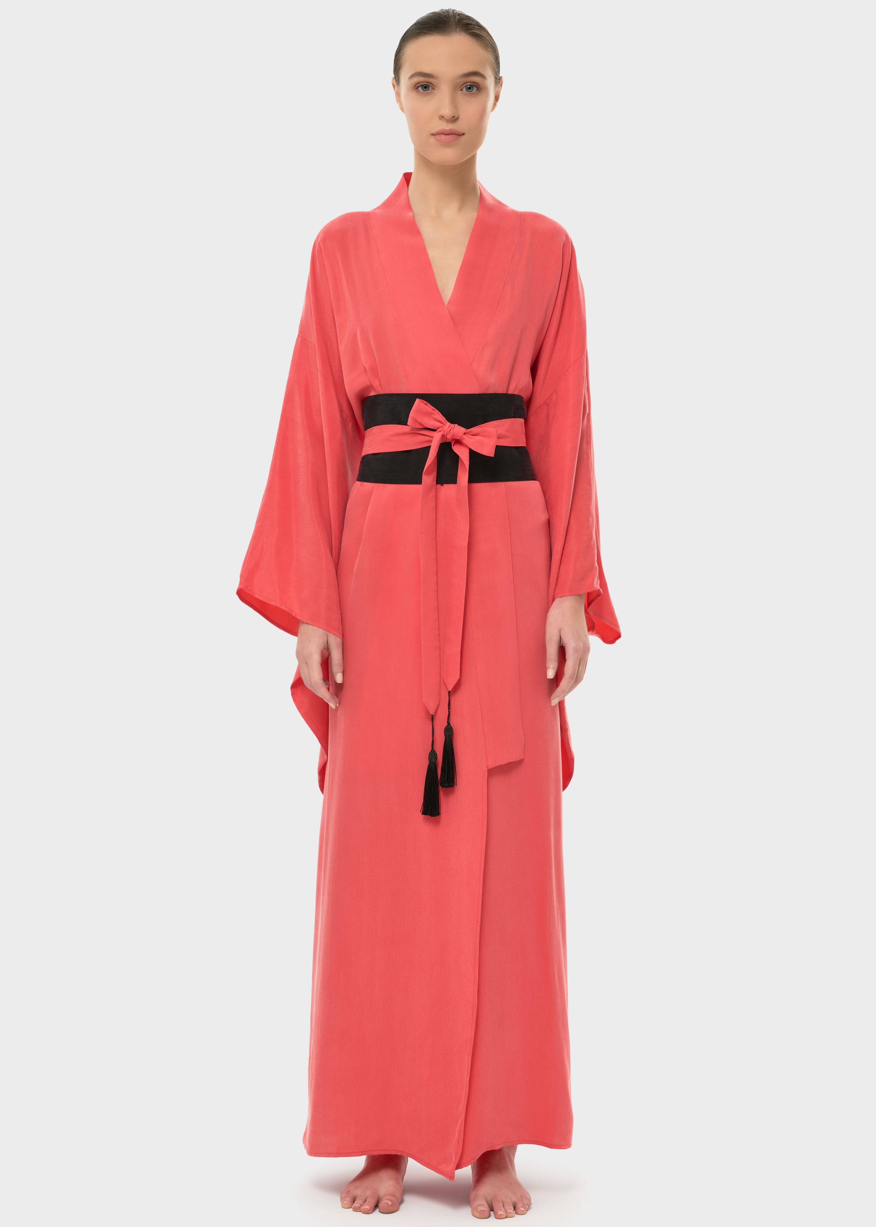 Coral AquaFlora Anya Oriental Kimono