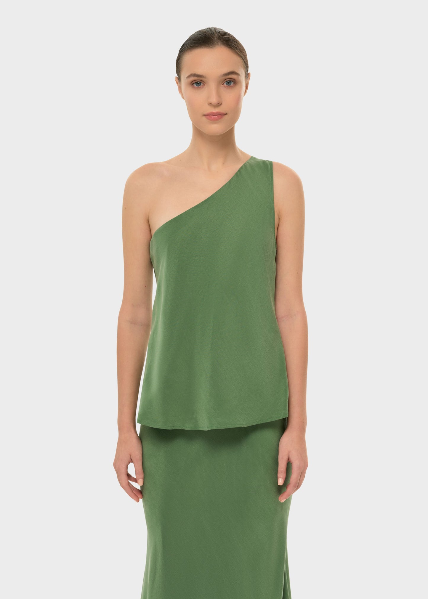 Moss AquaFlora Iris One Shoulder Top