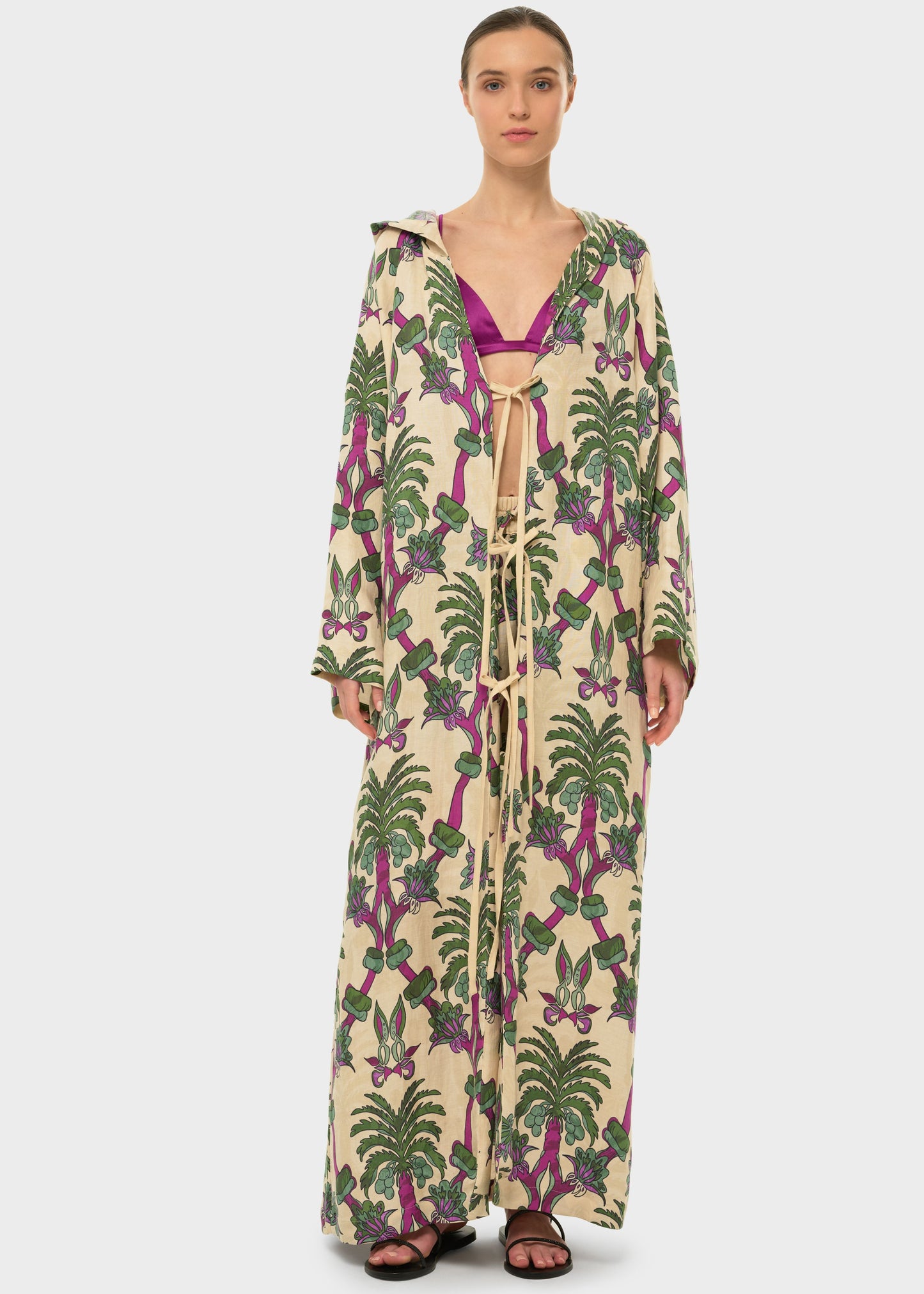 Palmera AquaFlora Hooded Kaftan