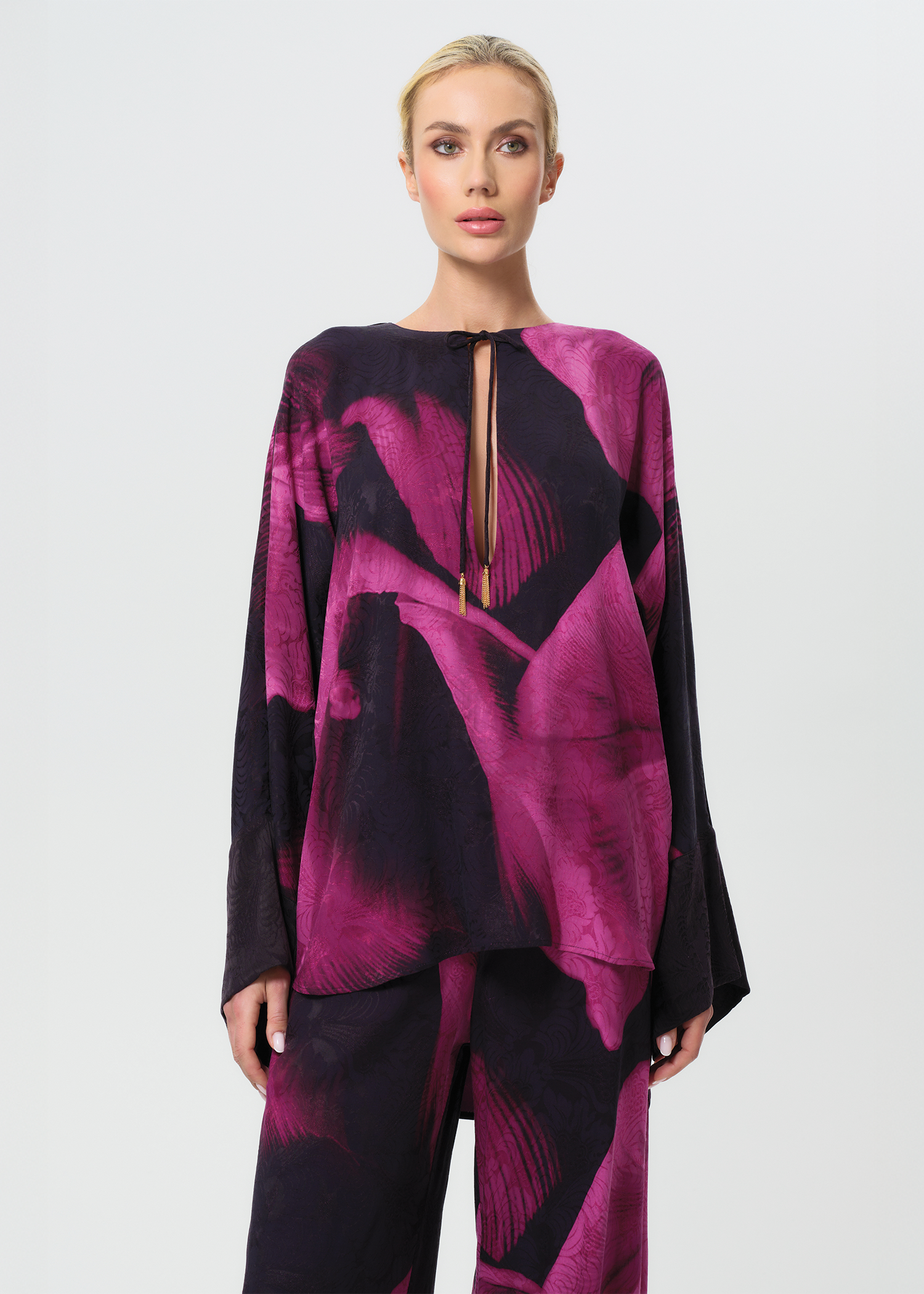 Sophia Tunic Top | Sustainable Vegan Silk | Calypso by niLuu