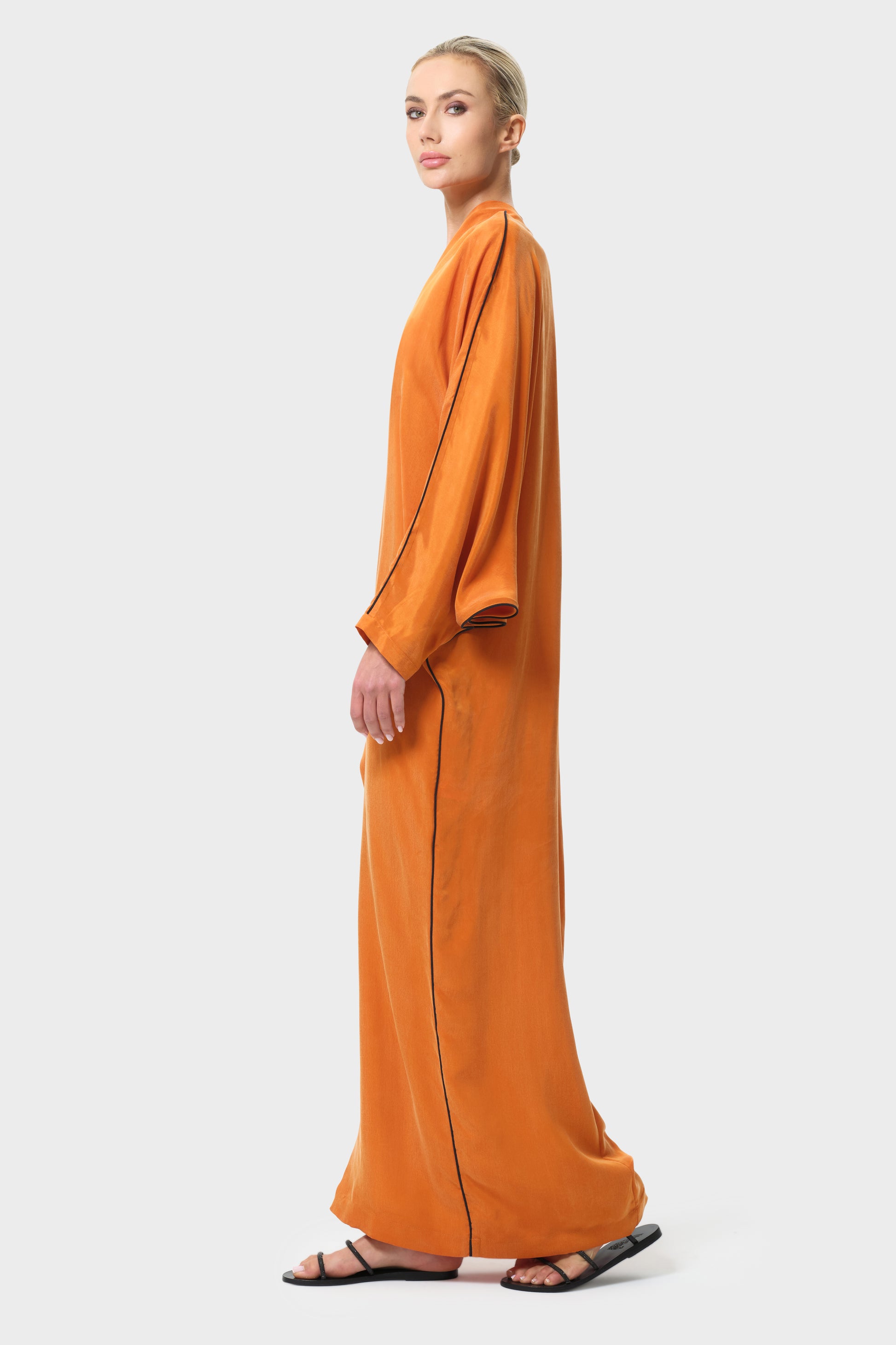 sienna long sleeve maxi dress Vestido Maxi Sienna Long Sleeve - Chocolate