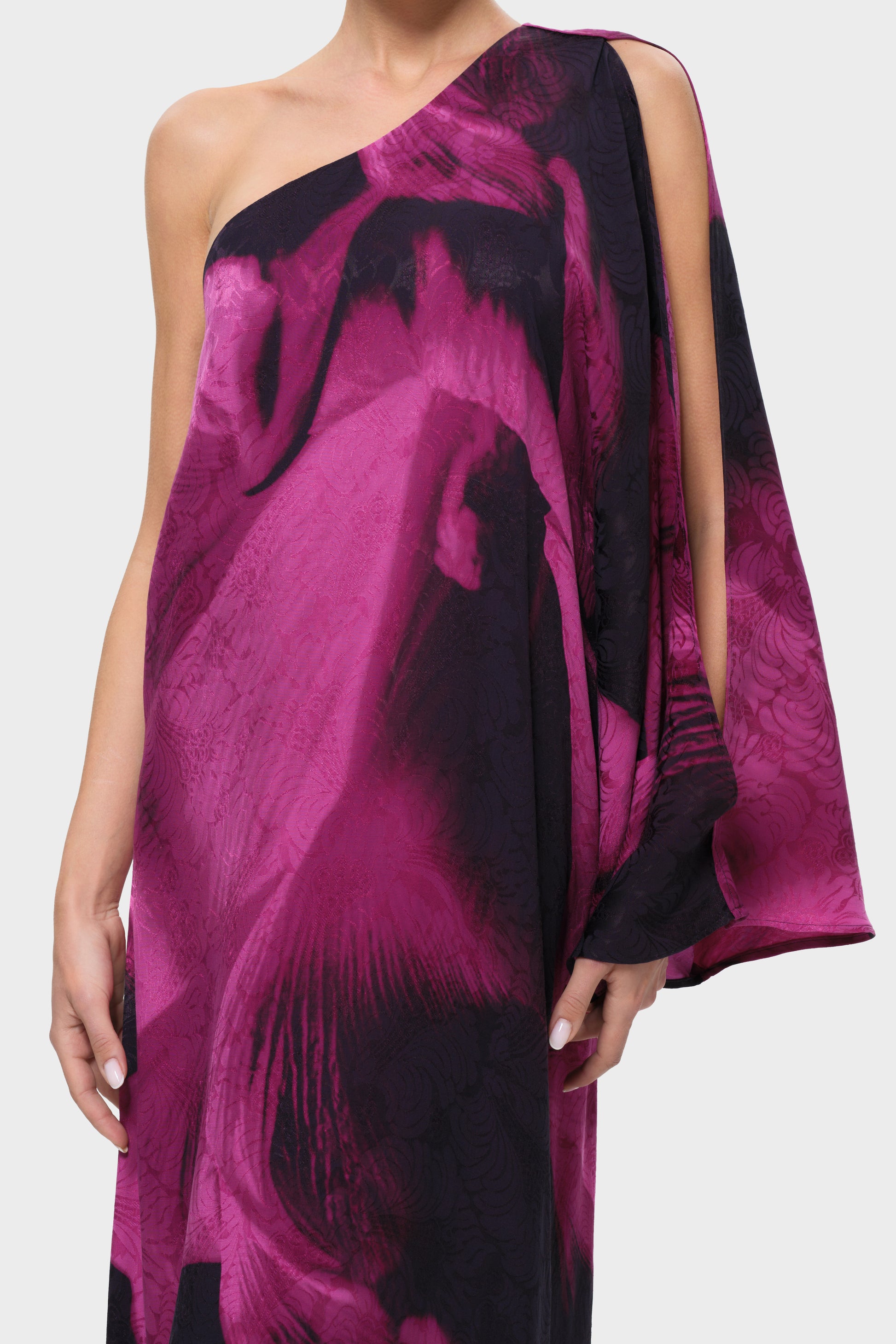 Sophia One Shoulder Dress | Vegan Silk | Calypso by niLuu Sophia One Shoulder Dress | Vegan Silk | Calypso by niLuu
