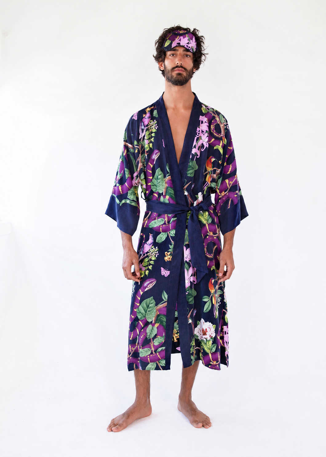 Jagger Sleep Mask + Men Kimono Robe