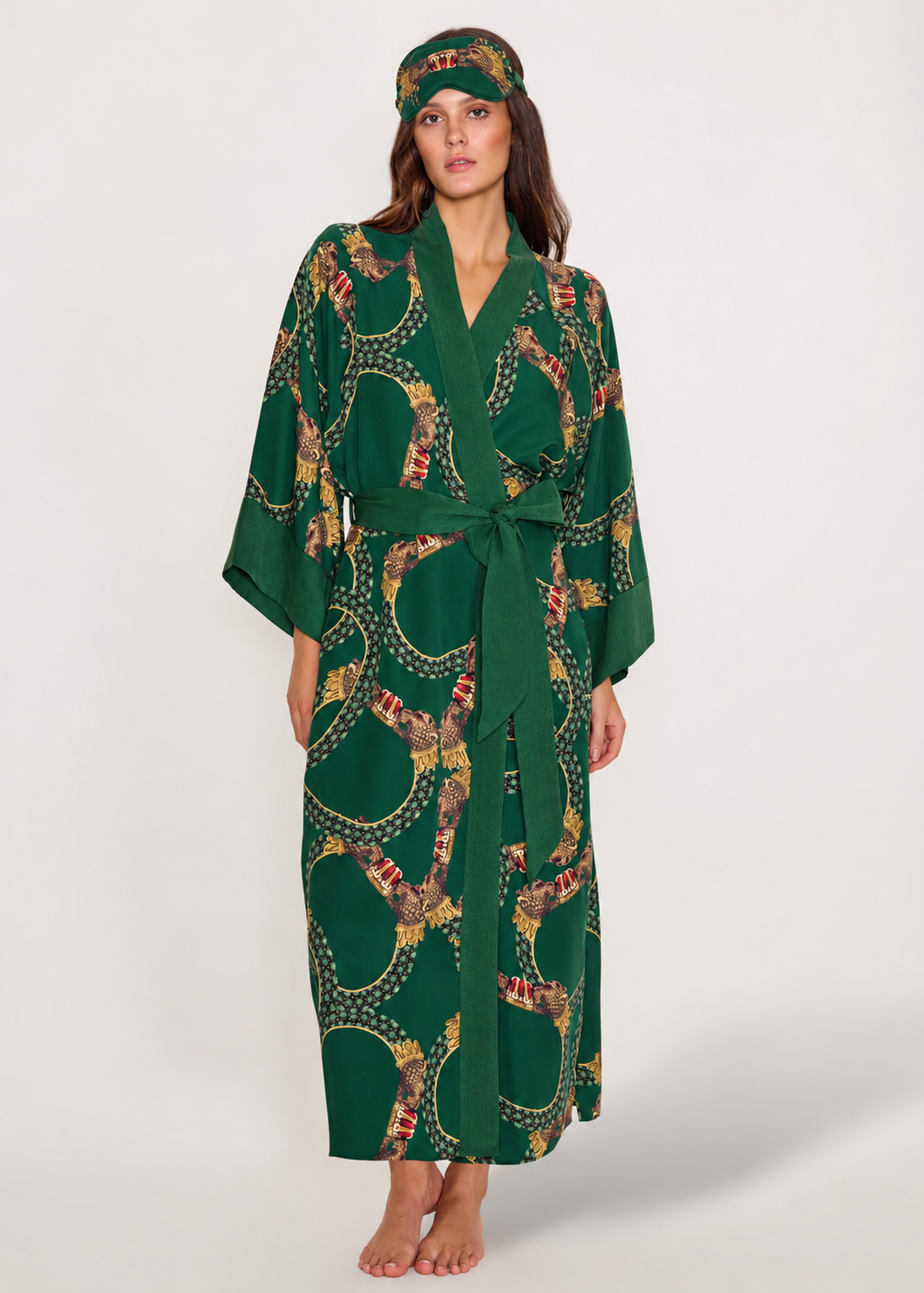 Lenny Sleep Mask + Women Kimono Robe